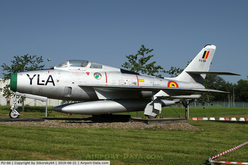FU-66, Republic F-84F-61-RE Thunderstreak C/N Not found (53-6679/FU-66), Displayed at the entry of Floreenes Air Force Base