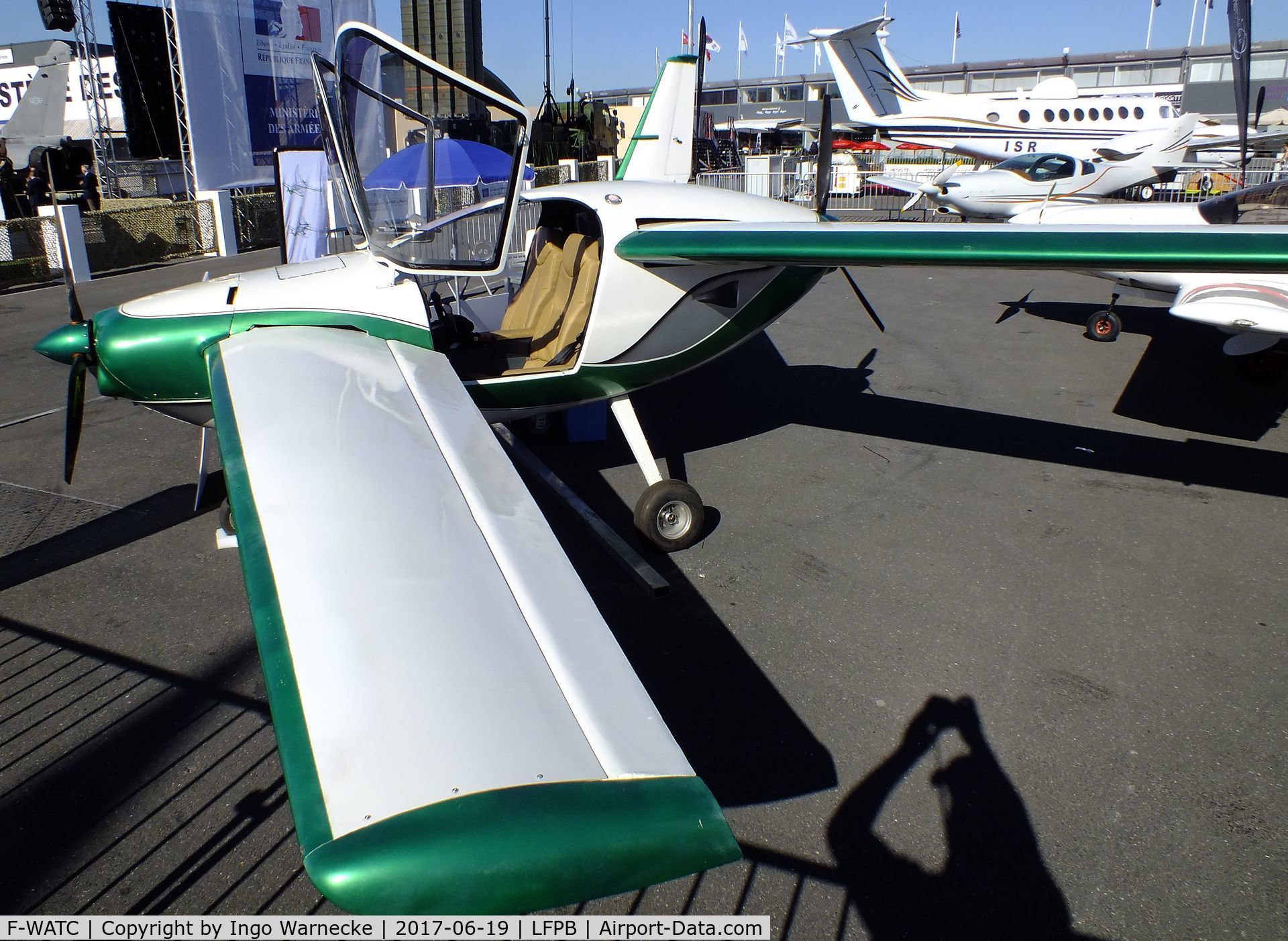 F-WATC, 2009 Eulair Twin 2 C/N unknown_f-watc, Eulair Twin 2 at the Aerosalon 2017, Paris