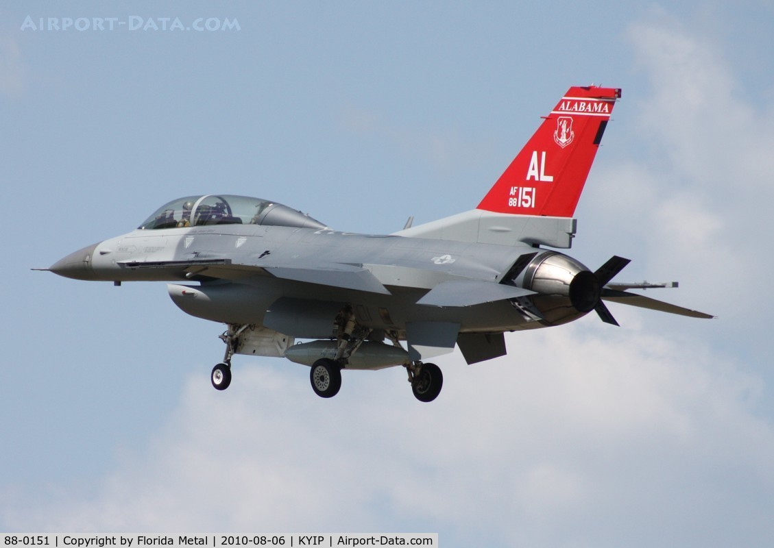 88-0151, 1988 General Dynamics F-16D Fighting Falcon C/N 5D-86, Thunder Over Michigan 2010