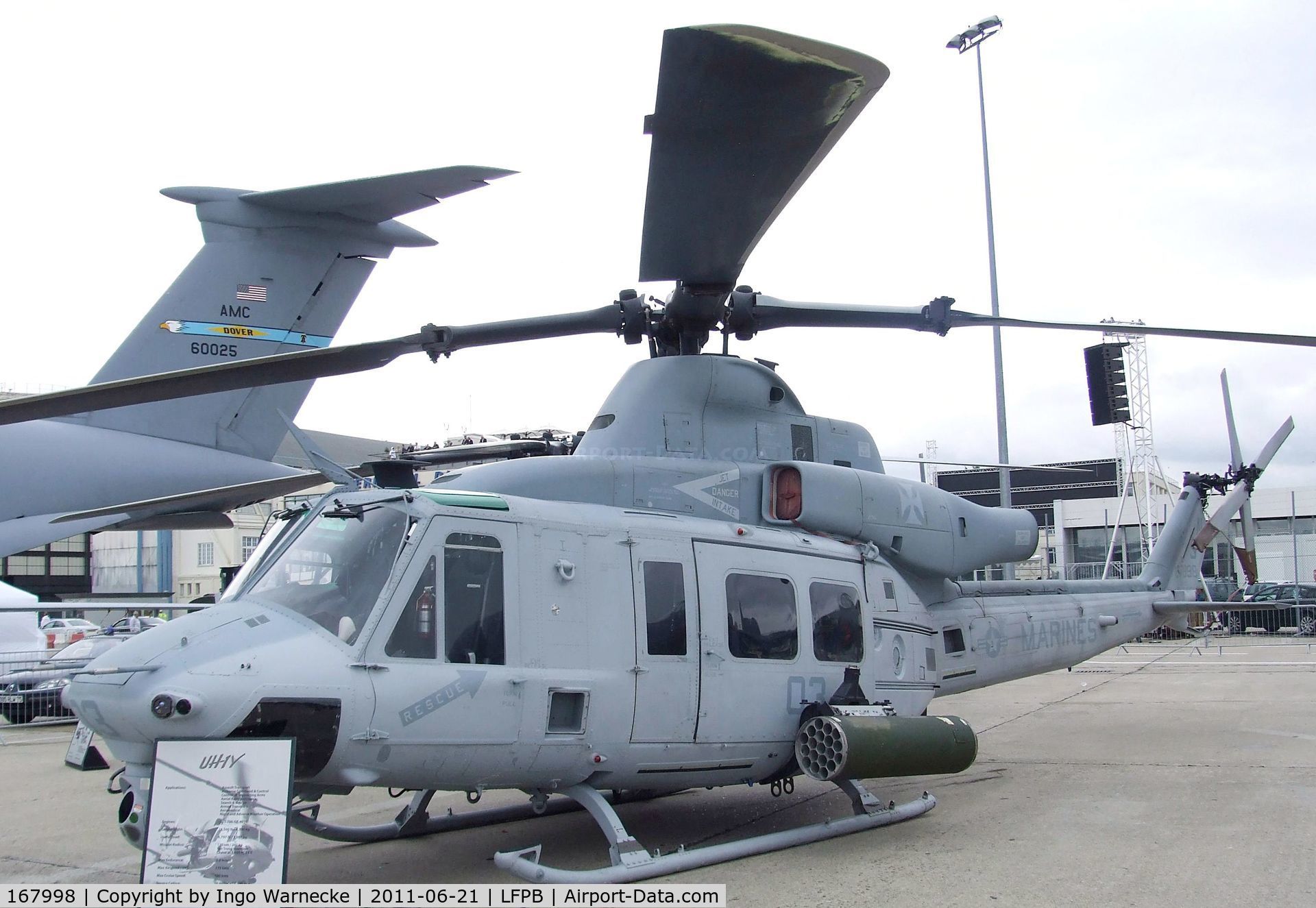 167998, Bell UH-1Y Venom C/N 55126, Bell UH-1Y Venom of the USMC at the Aerosalon 2011, Paris