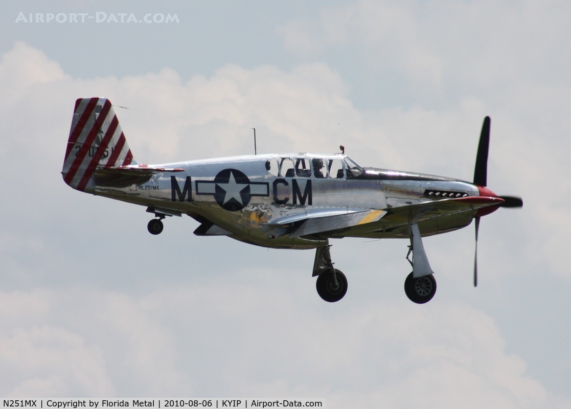 N251MX, 1943 North American P-51C-10 Mustang C/N 103-22730, Thunder Over Michigan 2010