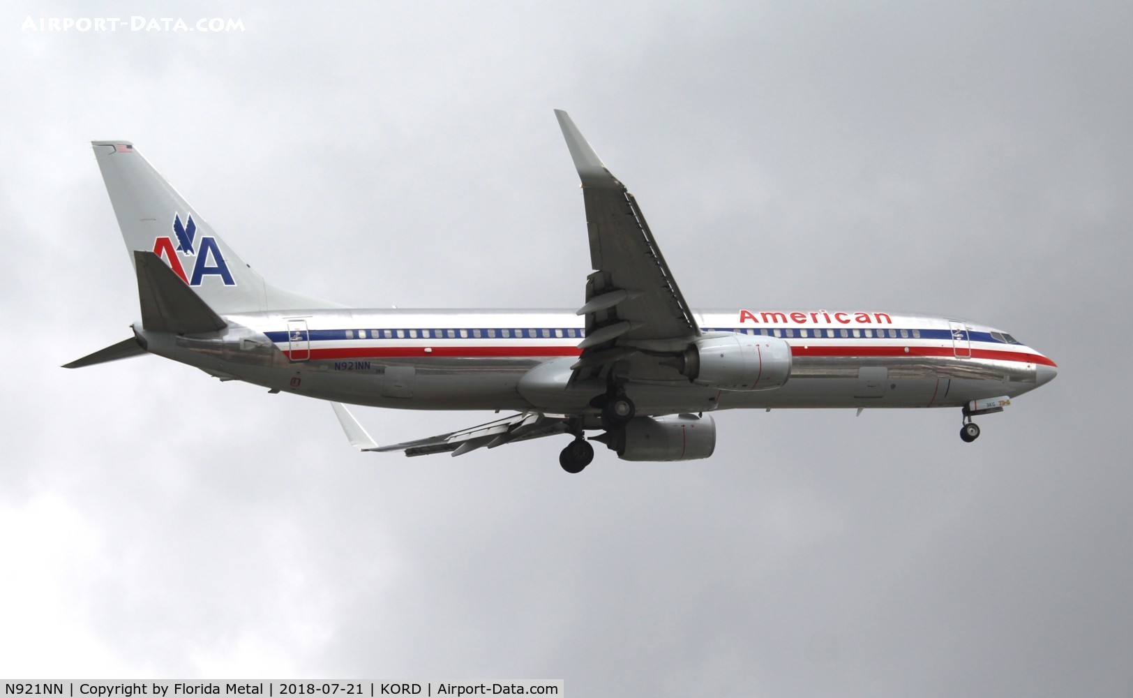 N921NN, 2013 Boeing 737-823 C/N 33229, ORD spotting