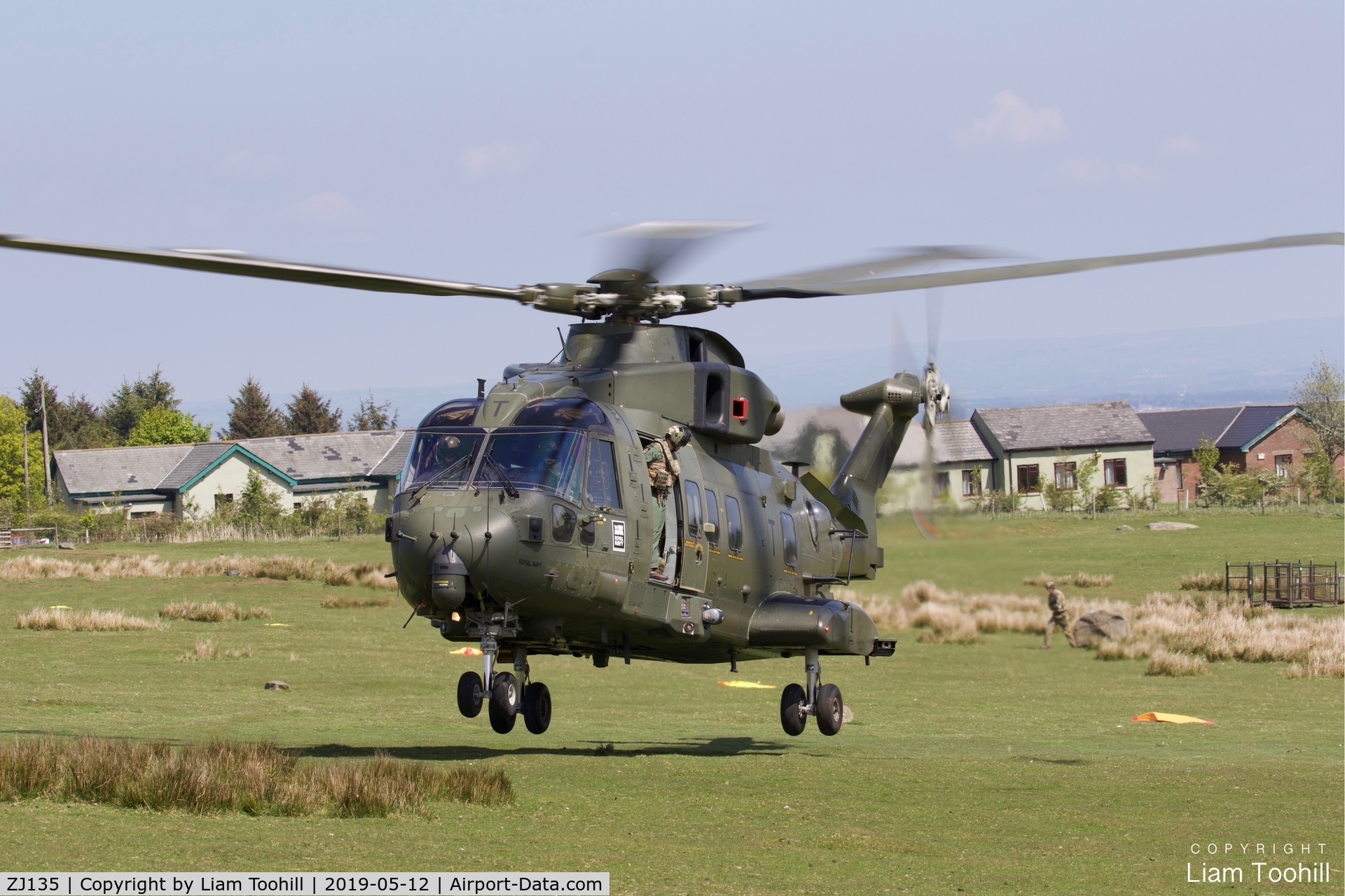 ZJ135, Westland Merlin HC.3i C/N 50187/RAF19, ZJ135 at Okehampton Camp