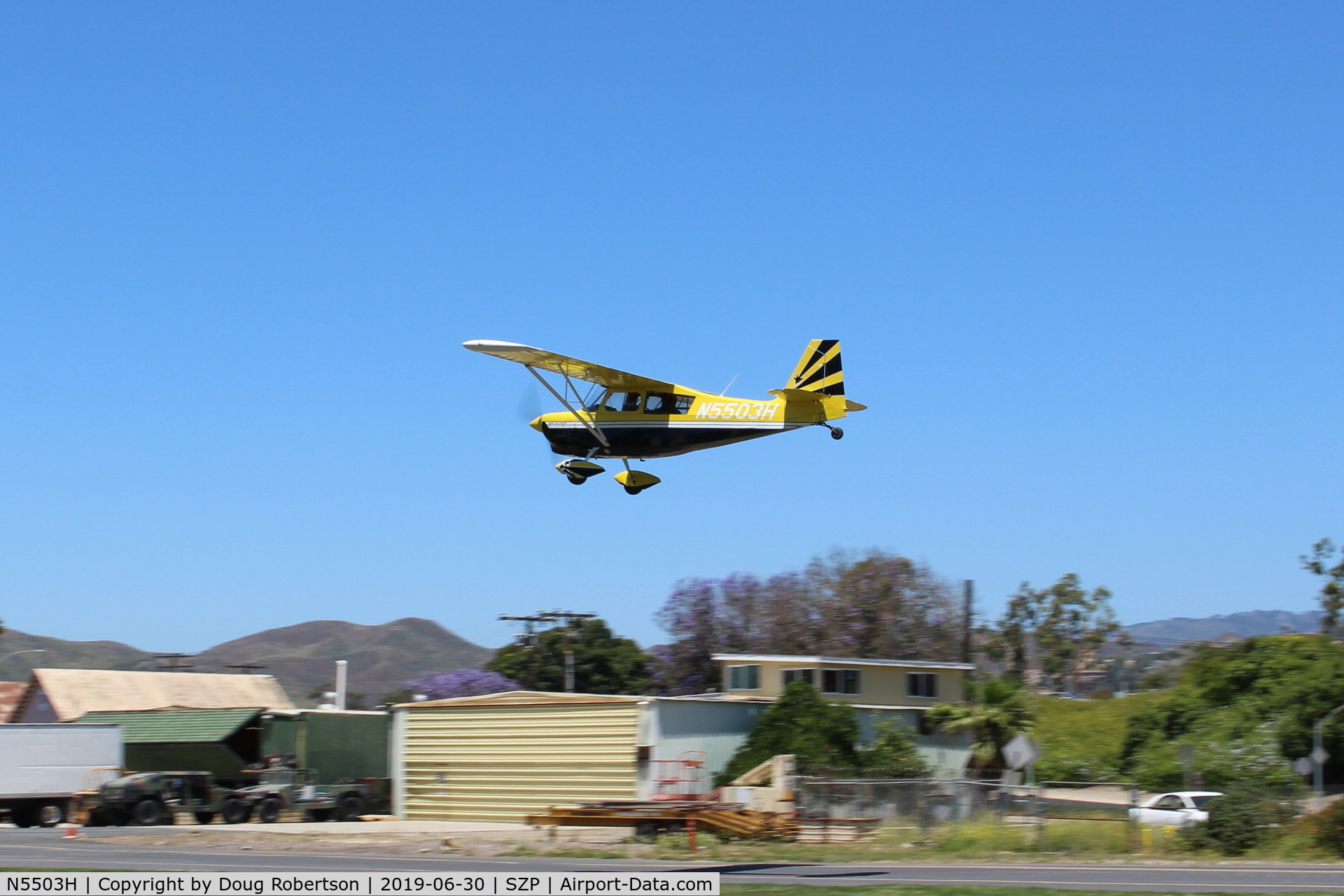 N5503H, 1978 Bellanca 8KCAB Super Decathlon C/N 413-78, 1978 Bellanca 8KCAB Super Decathlon, Lycoming AEIO-360 180 Hp, on final Rwy 22