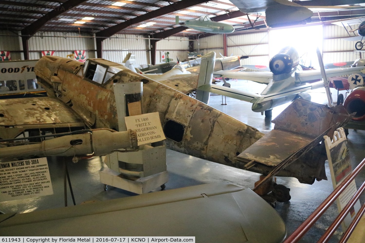 611943, Messerschmitt Bf-109G-10 C/N Not found 611943, Planes of Fame
