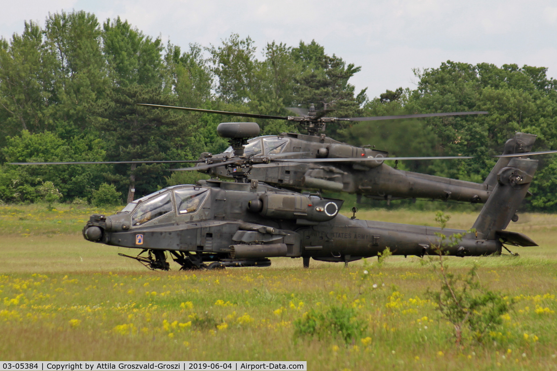 03-05384, Boeing AH-64D Longbow Apache C/N PVD384, Jutas-Ujmajor. The Hungarian airforce is his practising base