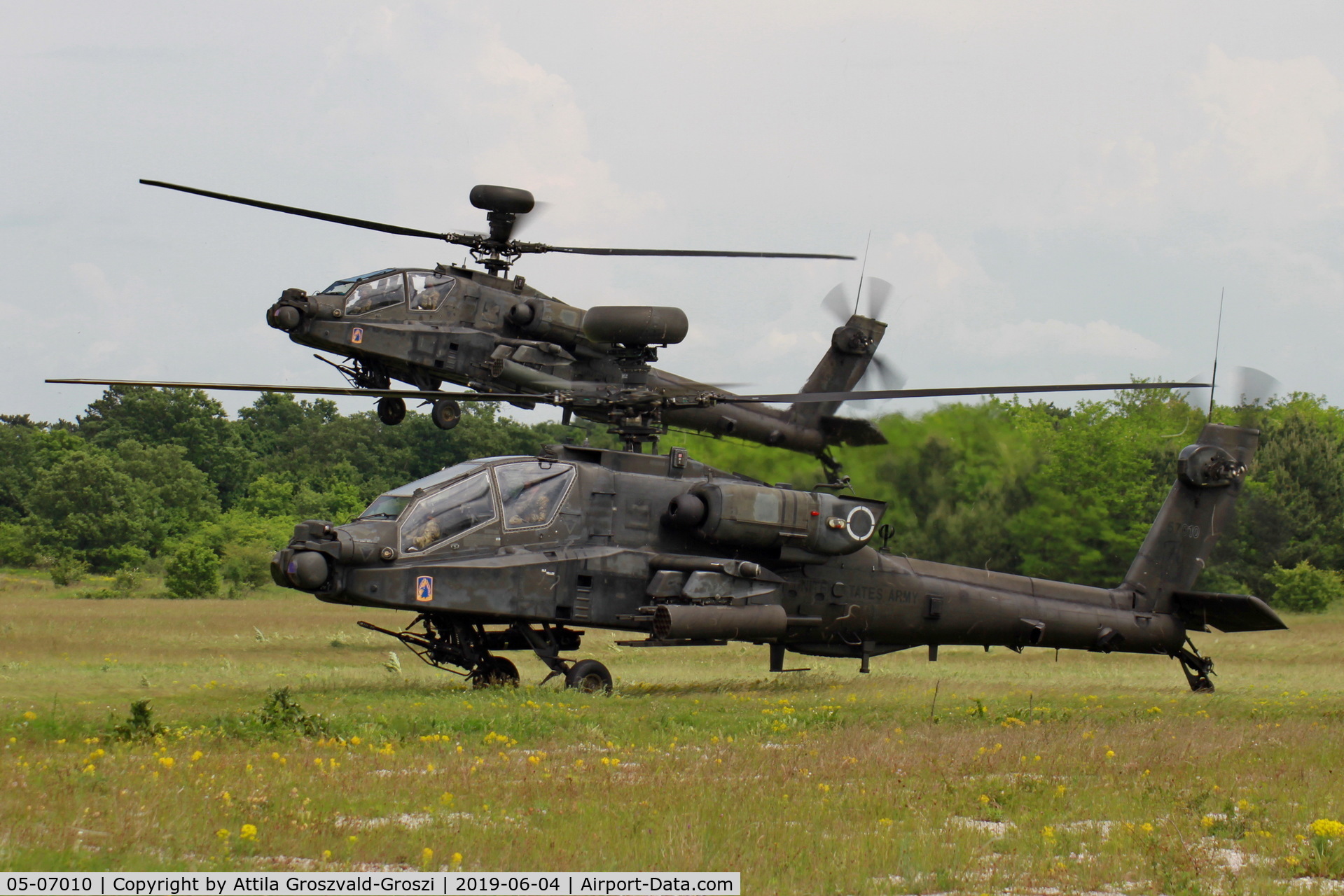 05-07010, Boeing AH-64D Longbow Apache C/N DUS010, Jutas-Ujmajor. The Hungarian airforce is his practising base
