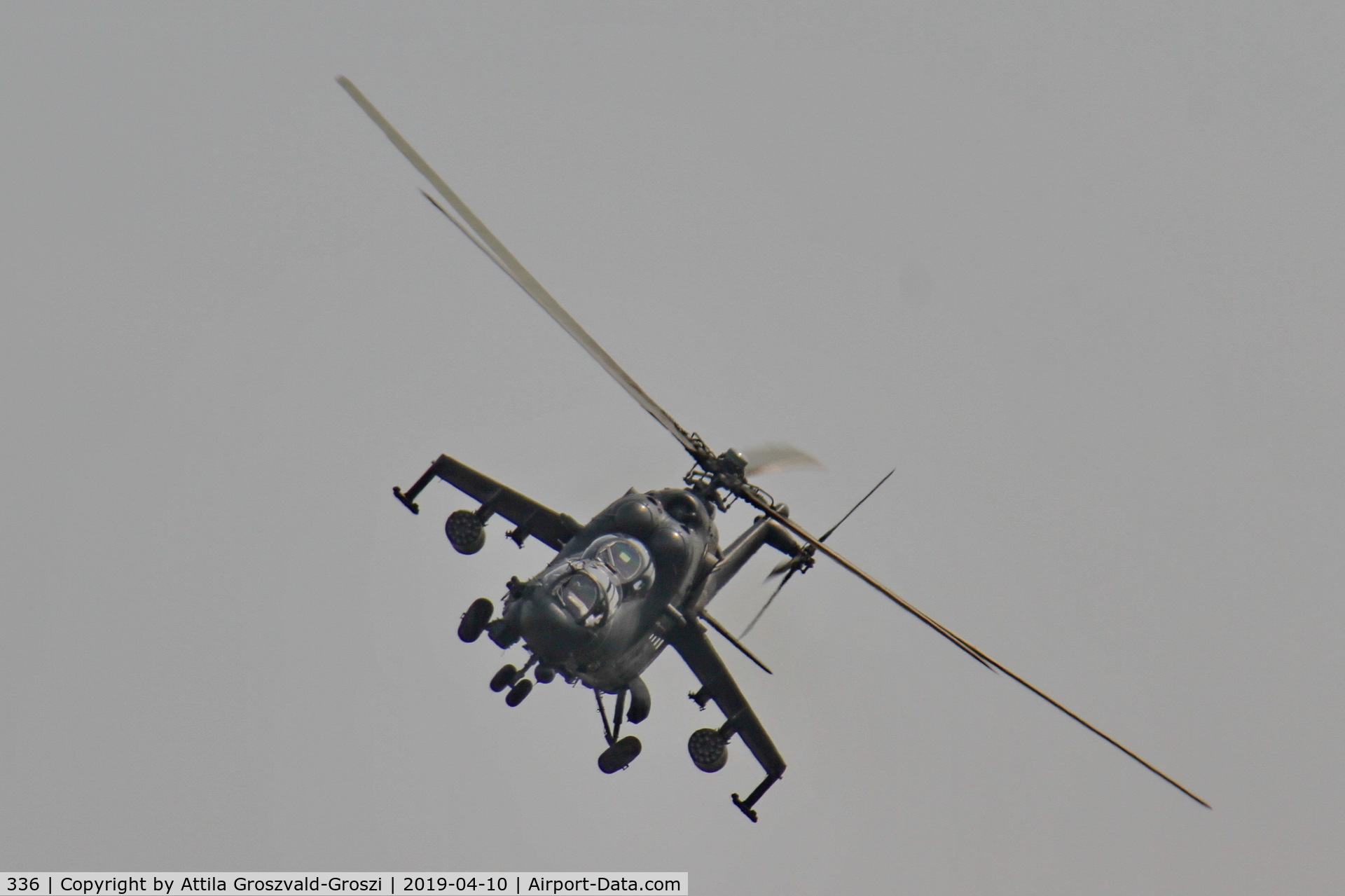 336, 1989 Mil Mi-24P Hind F C/N 340336, Jutas-Ujmajor. The Hungarian airforce is his practising base