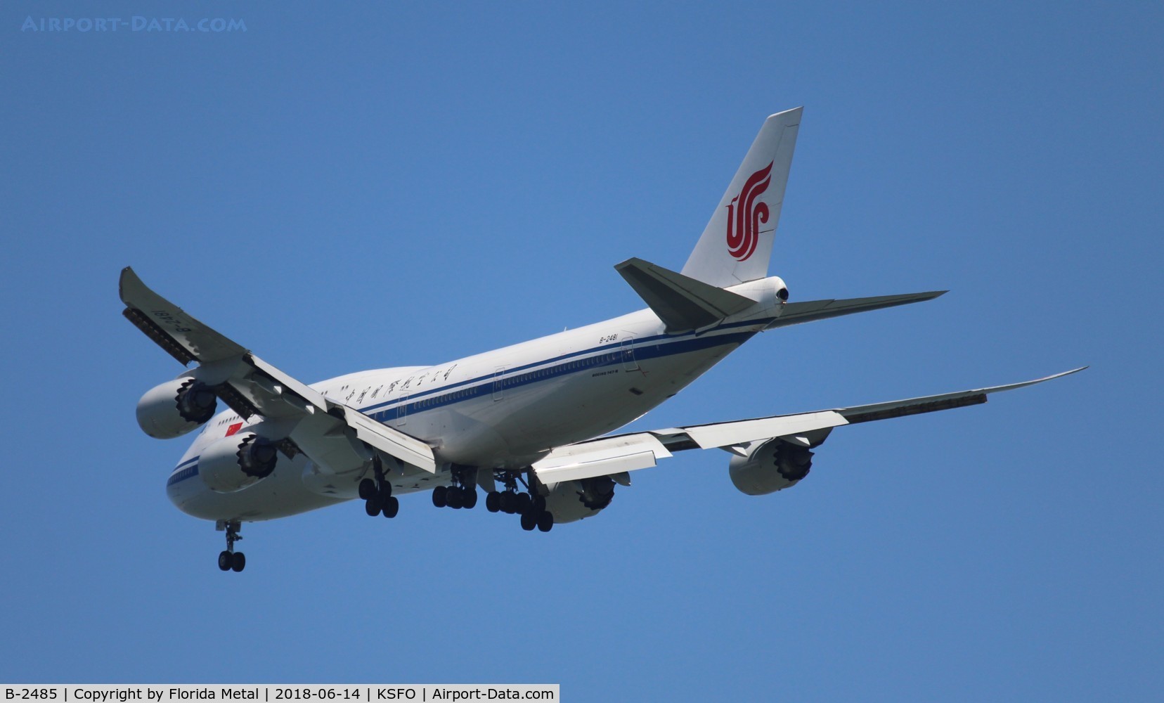 B-2485, 2014 Boeing 747-89L C/N 41191, Air China