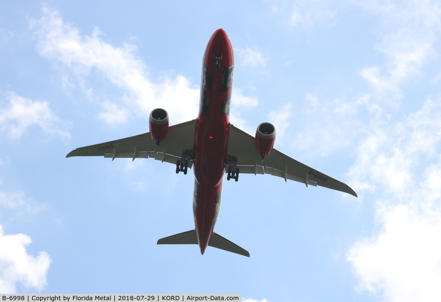 B-6998, 2016 Boeing 787-9 Dreamliner C/N 62718, ORD spotting