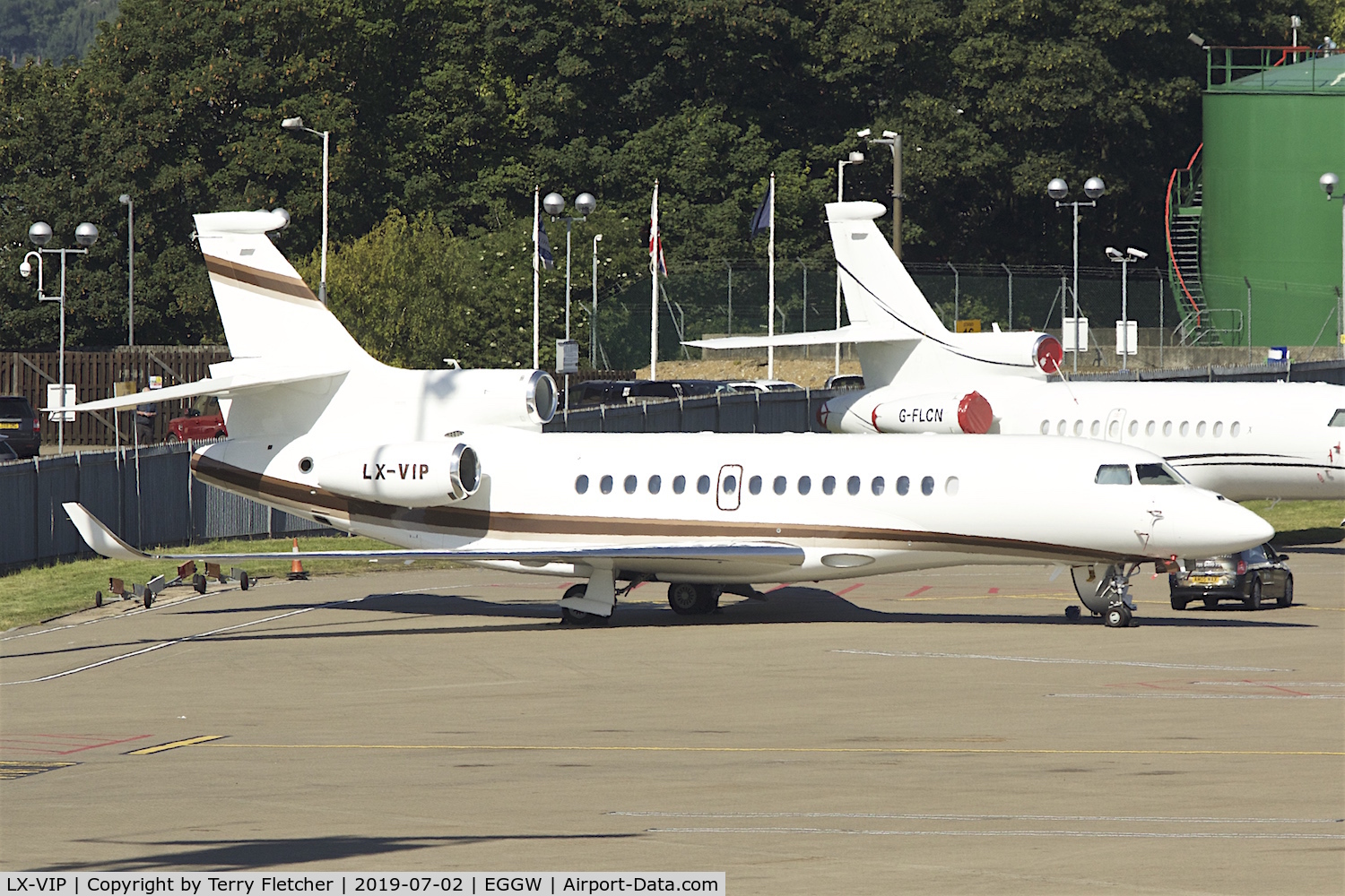 LX-VIP, 2018 Dassault Falcon 8X C/N 443, at Luton