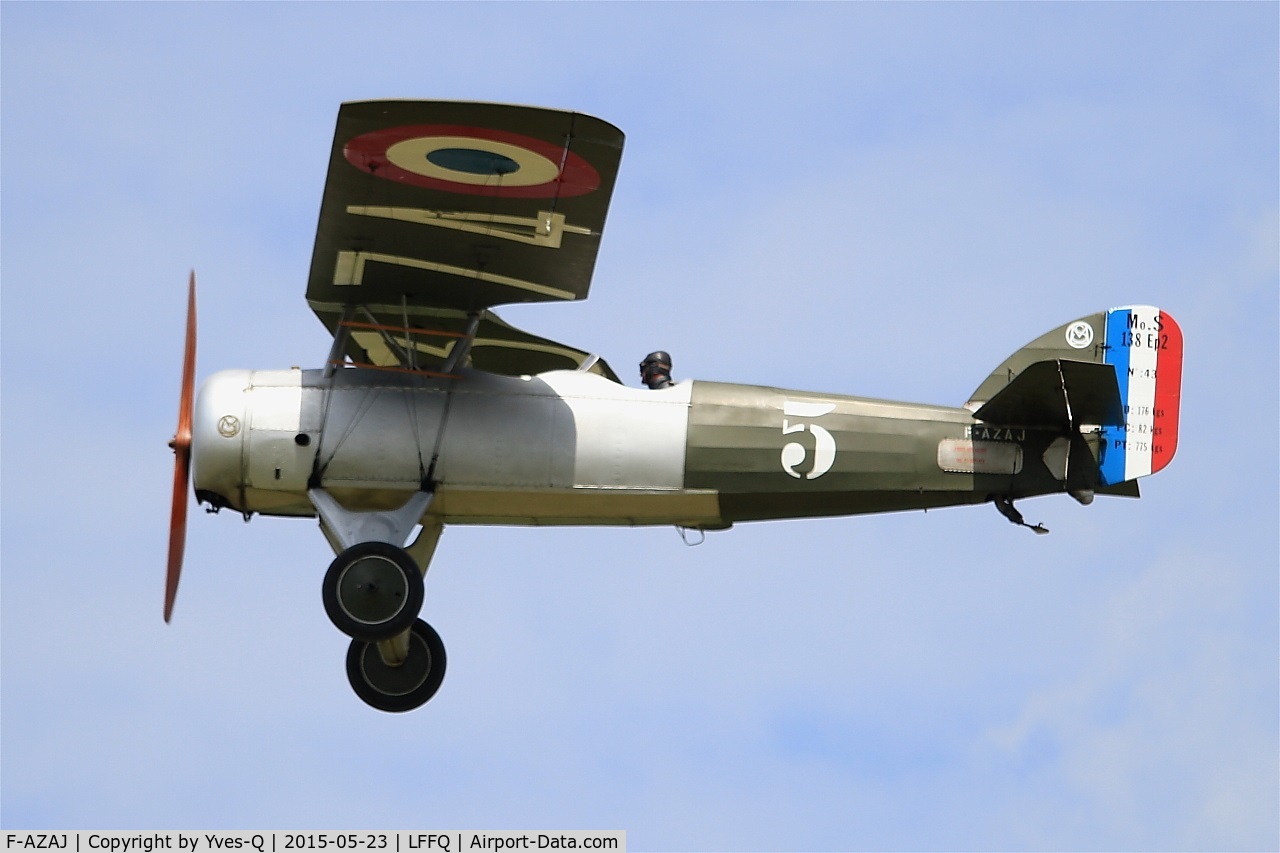 F-AZAJ, 1927 Morane-Saulnier MS-138EP-2 C/N 3220/138, Morane-Saulnier MS-138EP-2, On display, La Ferté-Alais Airfield (LFFQ) Air show 2015