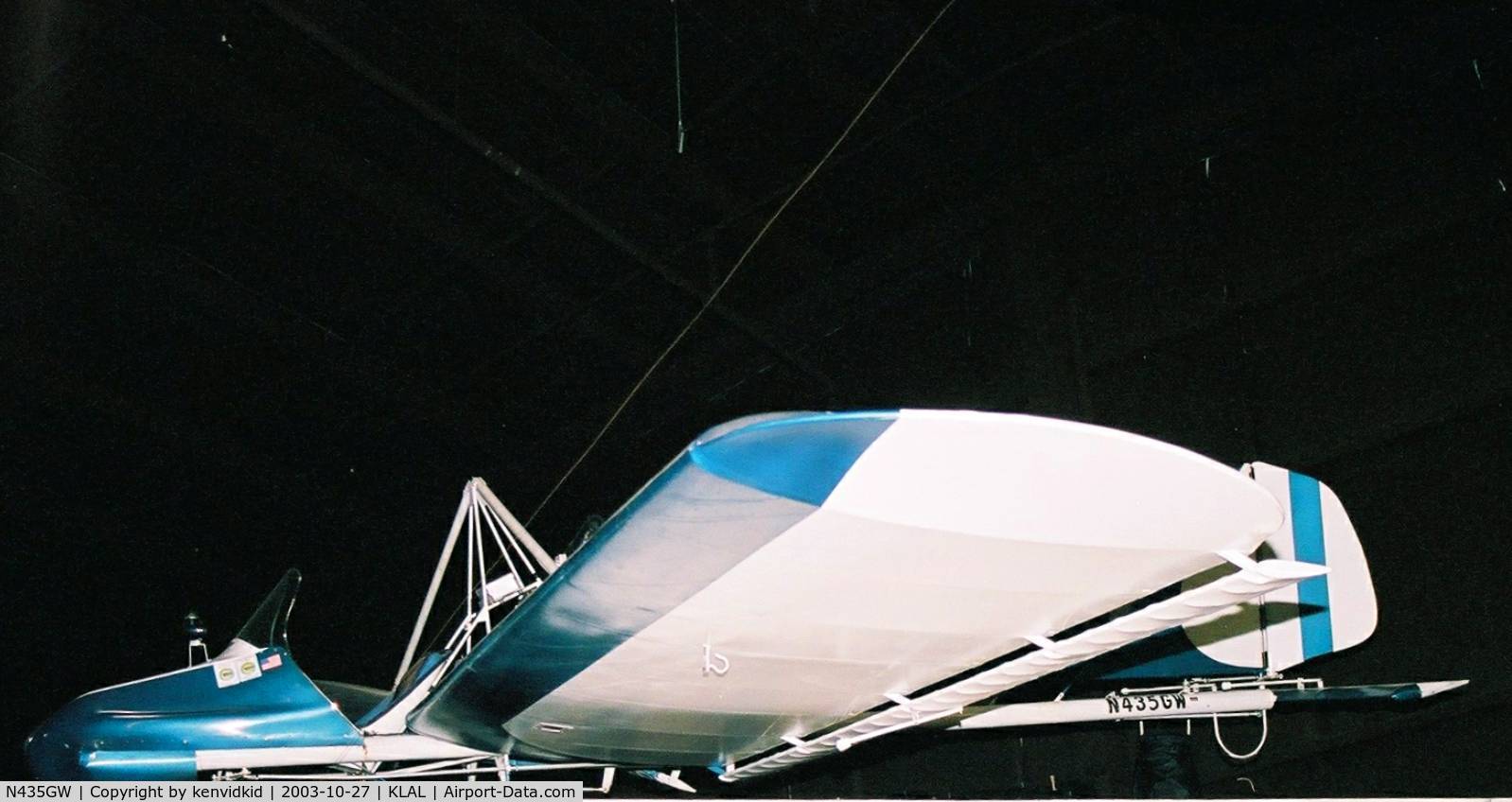 N435GW, 1984 Mitchell Wing P-38 C/N 435-6, At Lakeland EAA Museum.