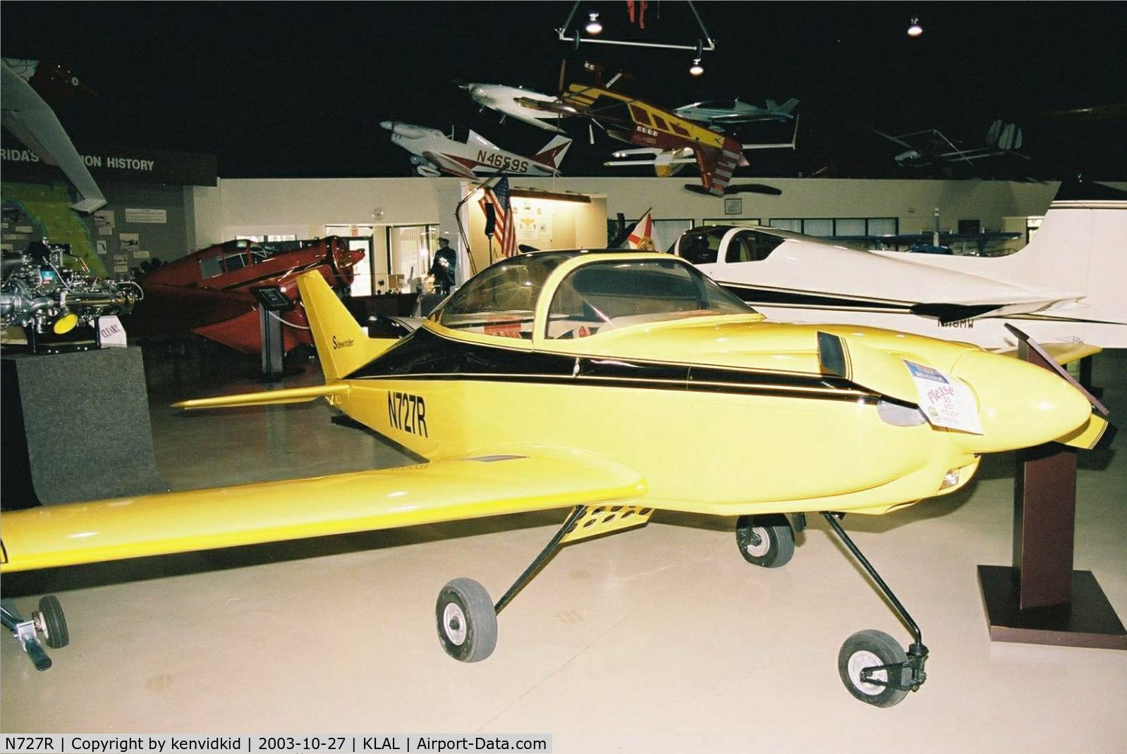 N727R, 1976 Smyth Sidewinder C/N 212191, At Lakeland EAA Museum.