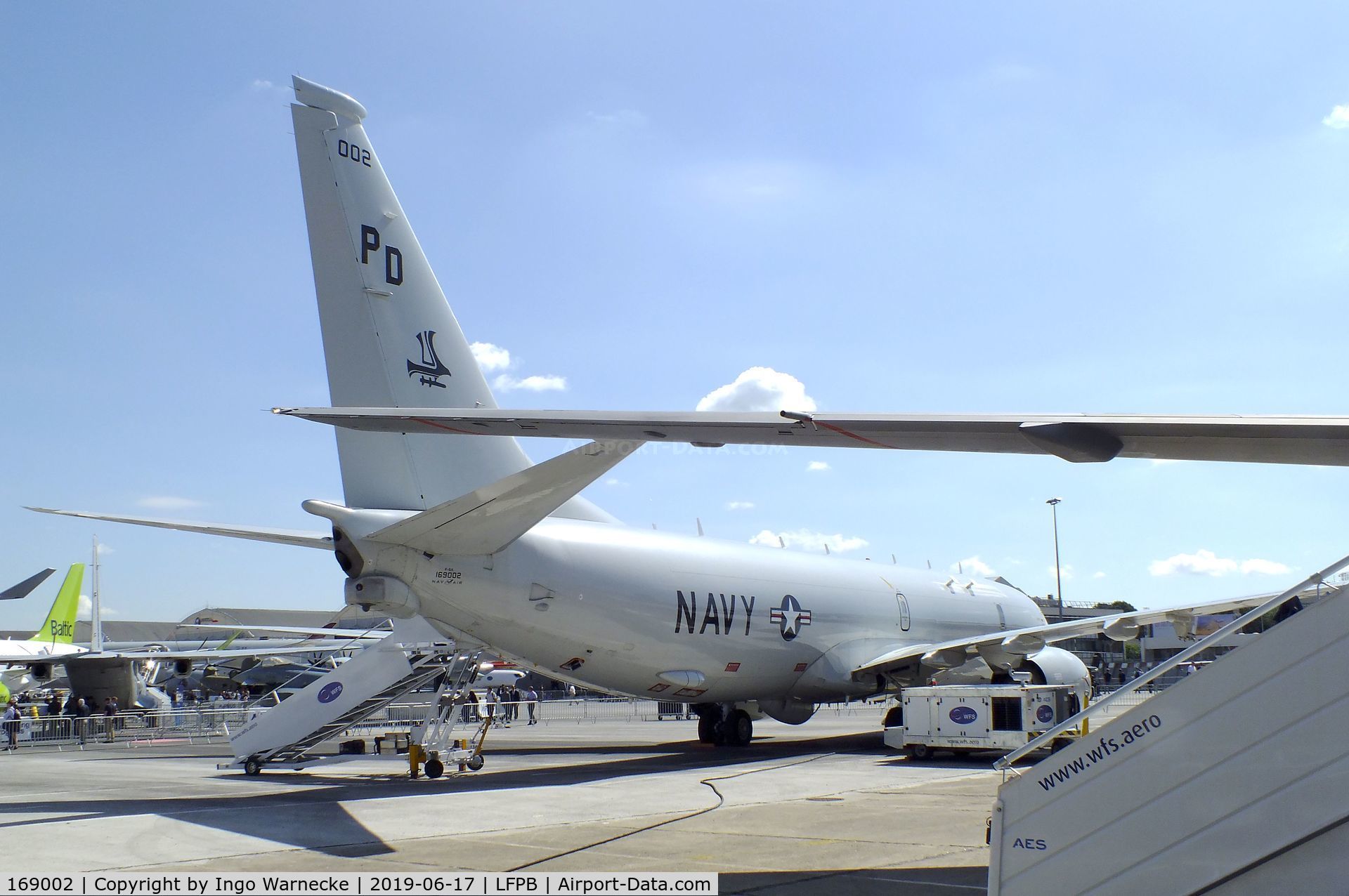 169002, 2015 Boeing P-8A Poseidon C/N 44943, Boeing P-8A Poseidon of the US Navy at the Aerosalon 2019, Paris