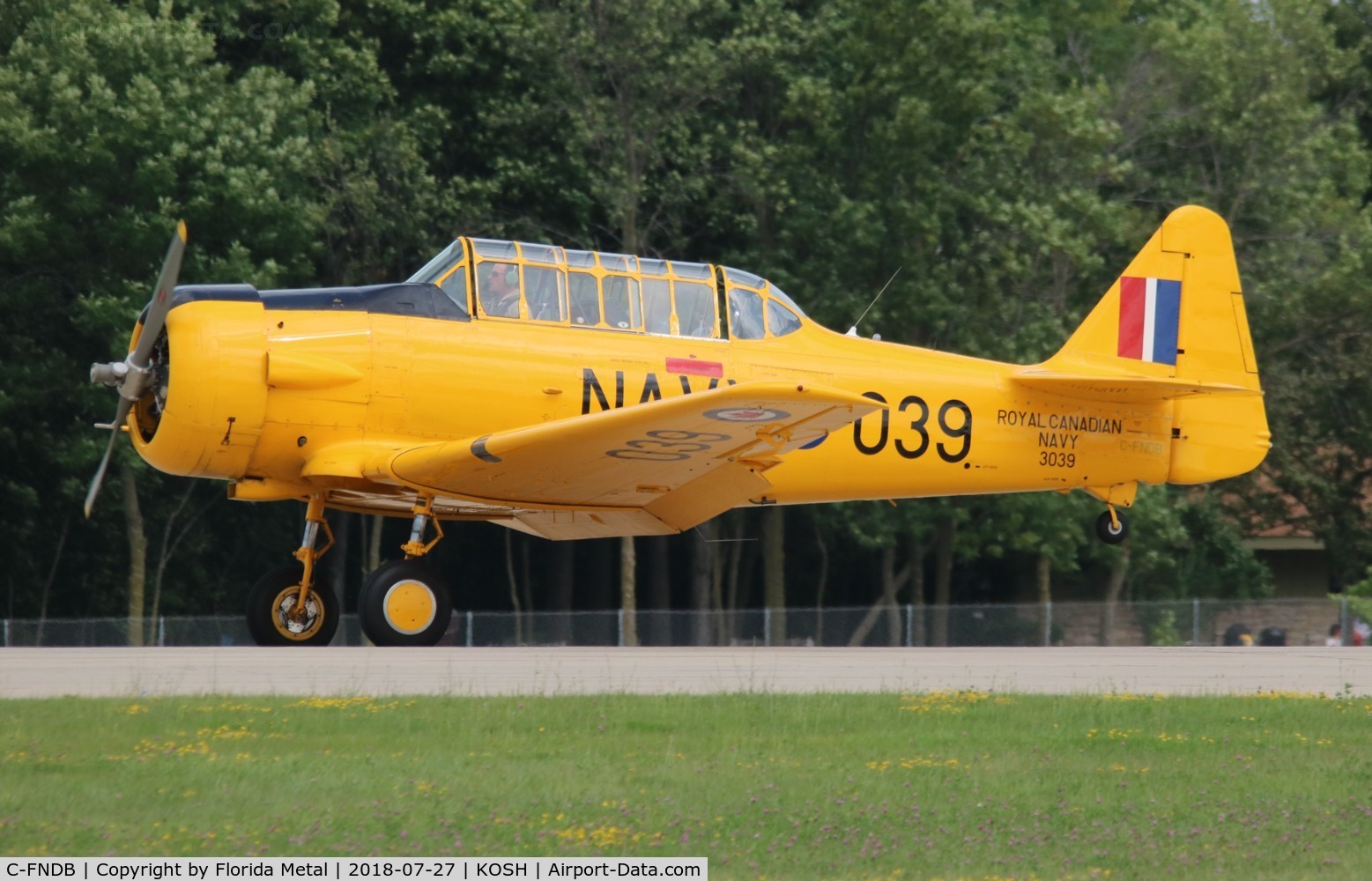 C-FNDB, 1944 Noorduyn AT-16 Harvard IIB C/N 07-6, Air Venture 2018