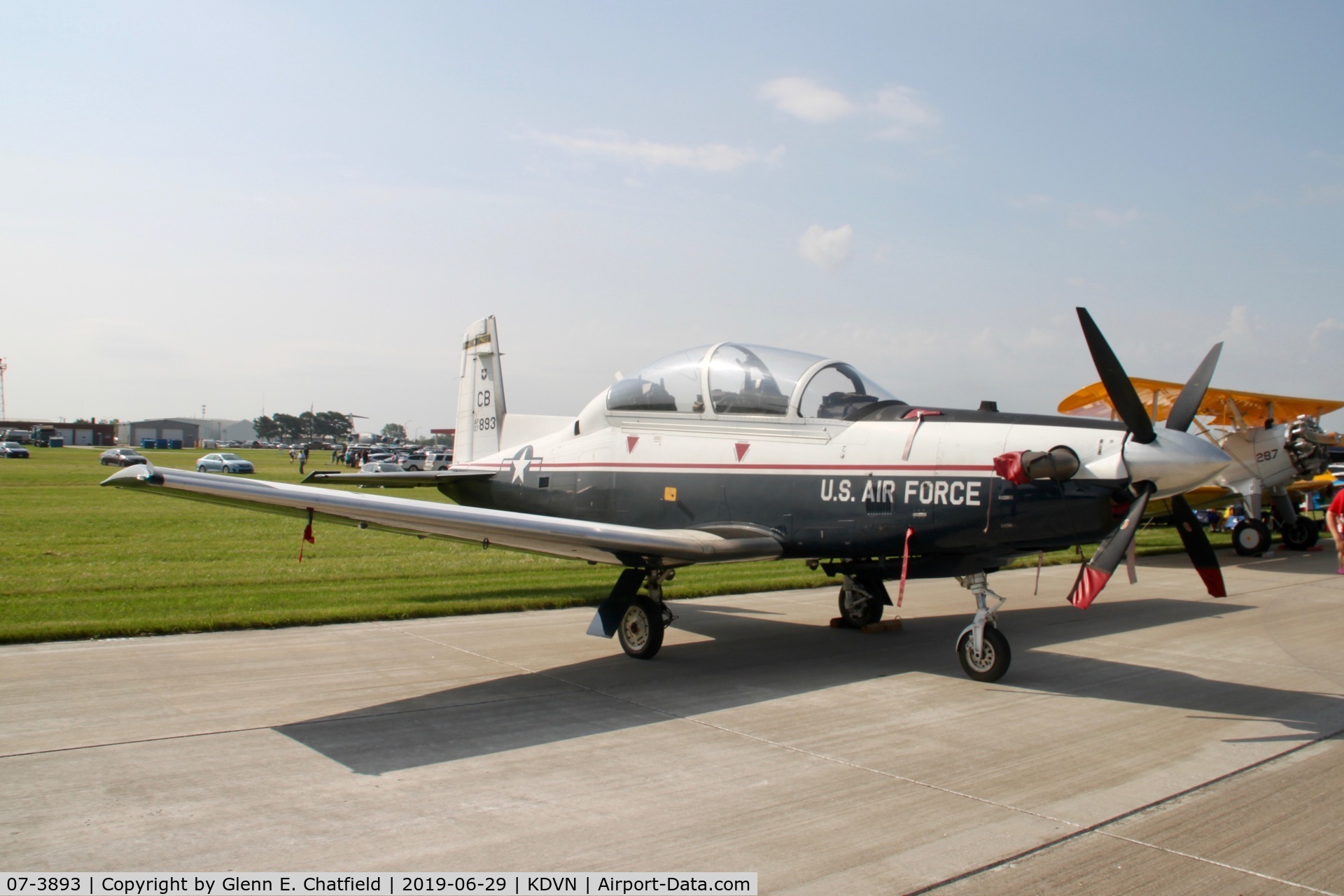 07-3893, 2007 Raytheon T-6A Texan II C/N PT-448, At the Quad Cities Air Show