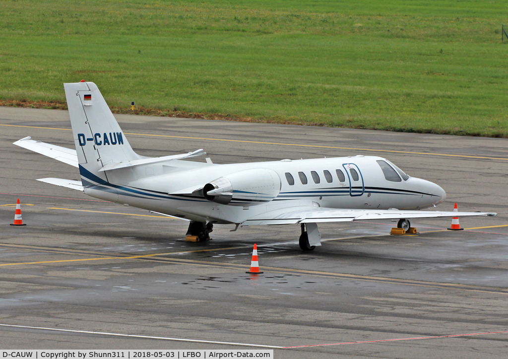 D-CAUW, 2001 Cessna 560 Citation Encore C/N 560-0578, Parked at the General Aviation area...