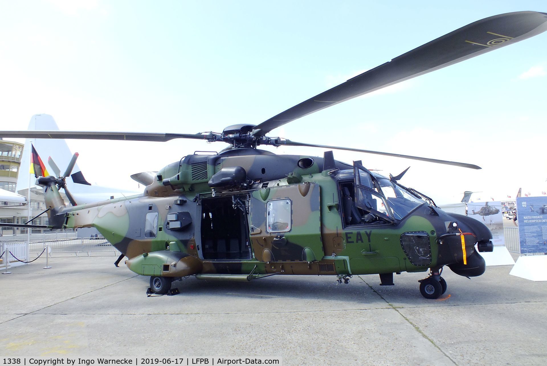 1338, 2017 NHI NH-90 TTH Caiman C/N 1338, NHI NH90 TTH Caiman of ALAT (French army aviation) at the Aerosalon 2019, Paris