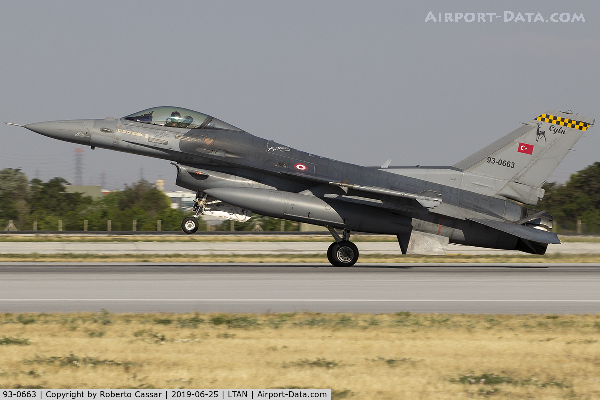93-0663, TAI (Turkish Aerospace Industries) F-16C Fighting Falcon C/N HC-7, Anatolian Eagle 2019