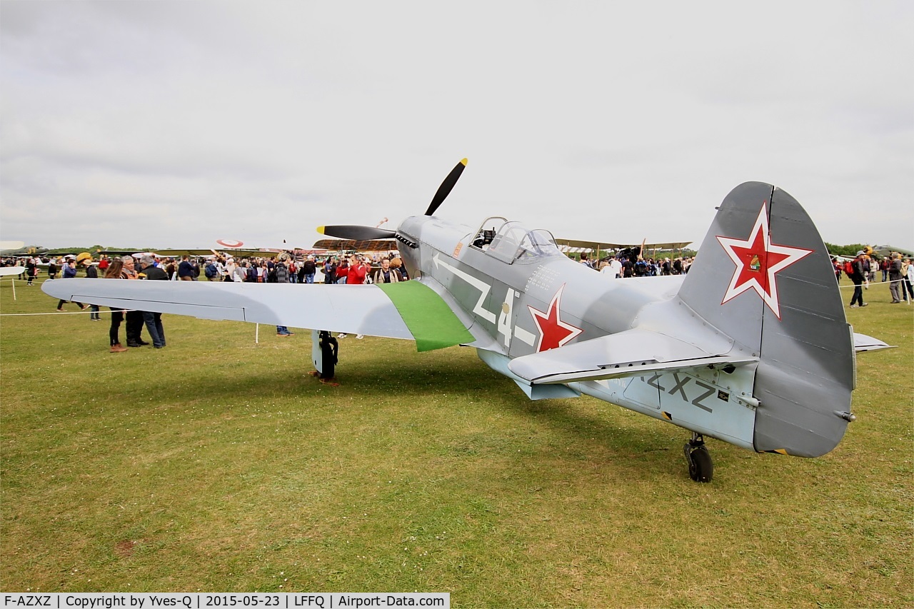 F-AZXZ, 1944 Yakovlev Yak-3UA Replica C/N Y337, Yakovlev YAK-3UA Replica, Static display, La Ferté-Alais Airfield (LFFQ) Air show 2015