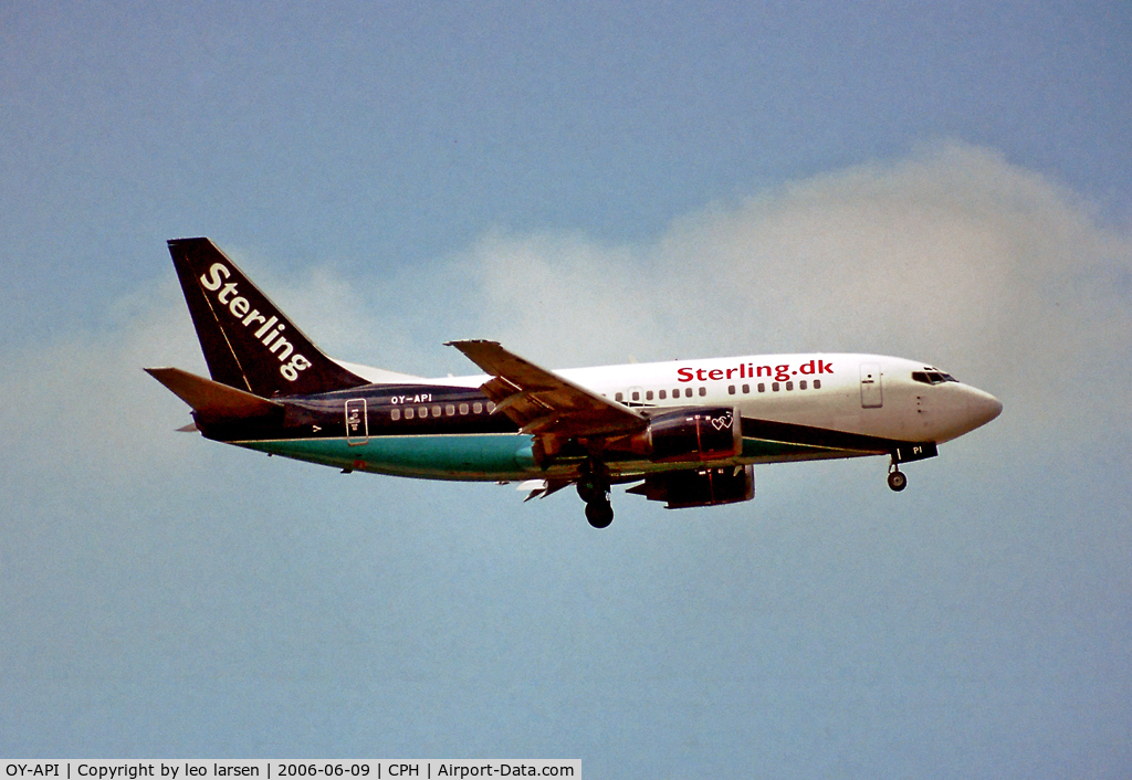 OY-API, 1997 Boeing 737-5L9 C/N 28722, Copenhagen 9.6.2006