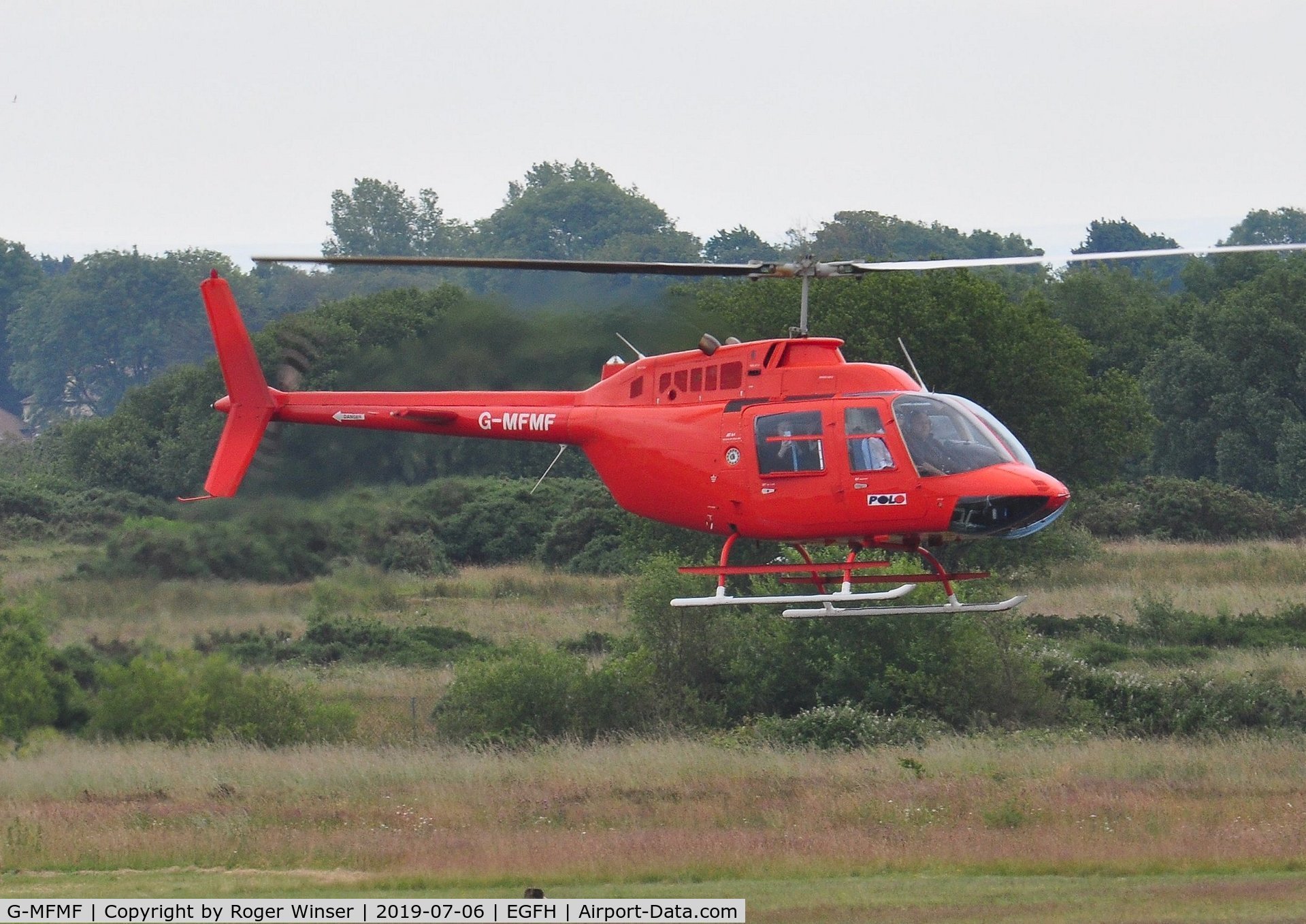 G-MFMF, 1981 Bell 206B JetRanger III C/N 3569, Visiting JetRanger III.