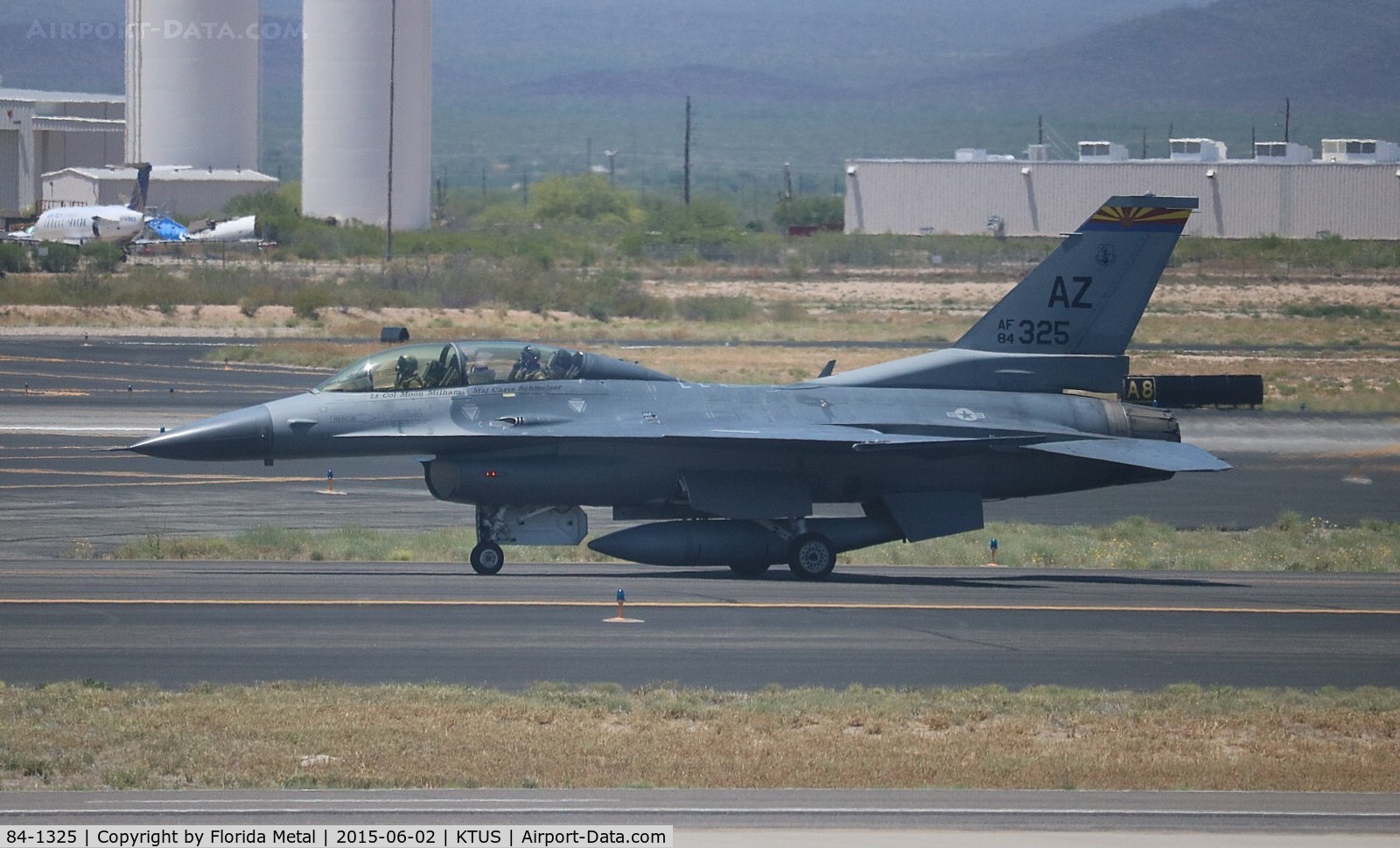 84-1325, 1984 General Dynamics F-16D Fighting Falcon C/N 5D-19, F-16D