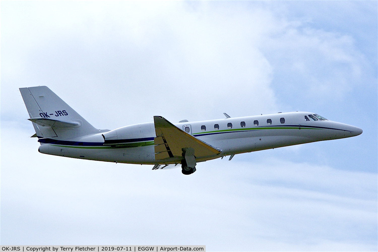 OK-JRS, 2018 Cessna 680 Citation Sovereign C/N 680-0586, At Luton