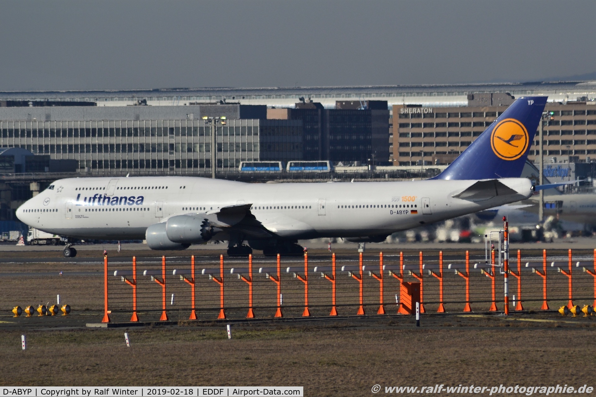 D-ABYP, 2014 Boeing 747-830 C/N 37839, Boeing 747-830 - LH DLH Lufthansa 'Nordrhein-Westfalen' '1500th 747' sticker - 37839 - D-ABYP - 18.02.2019 - FRA
