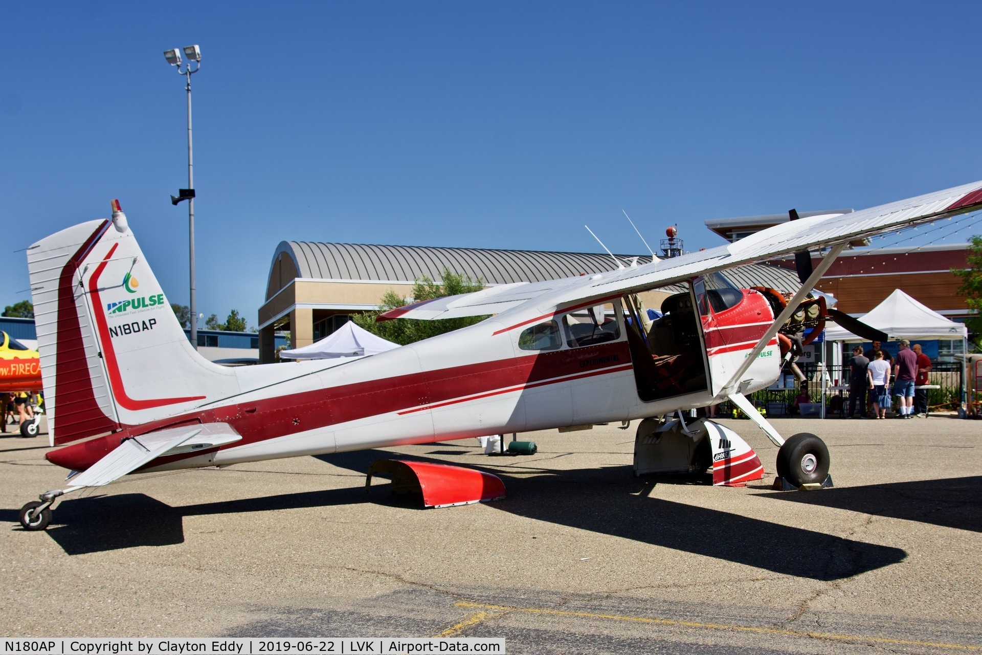N180AP, 1965 Cessna 180H Skywagon C/N 18051472, Livermore Airport California 2019.