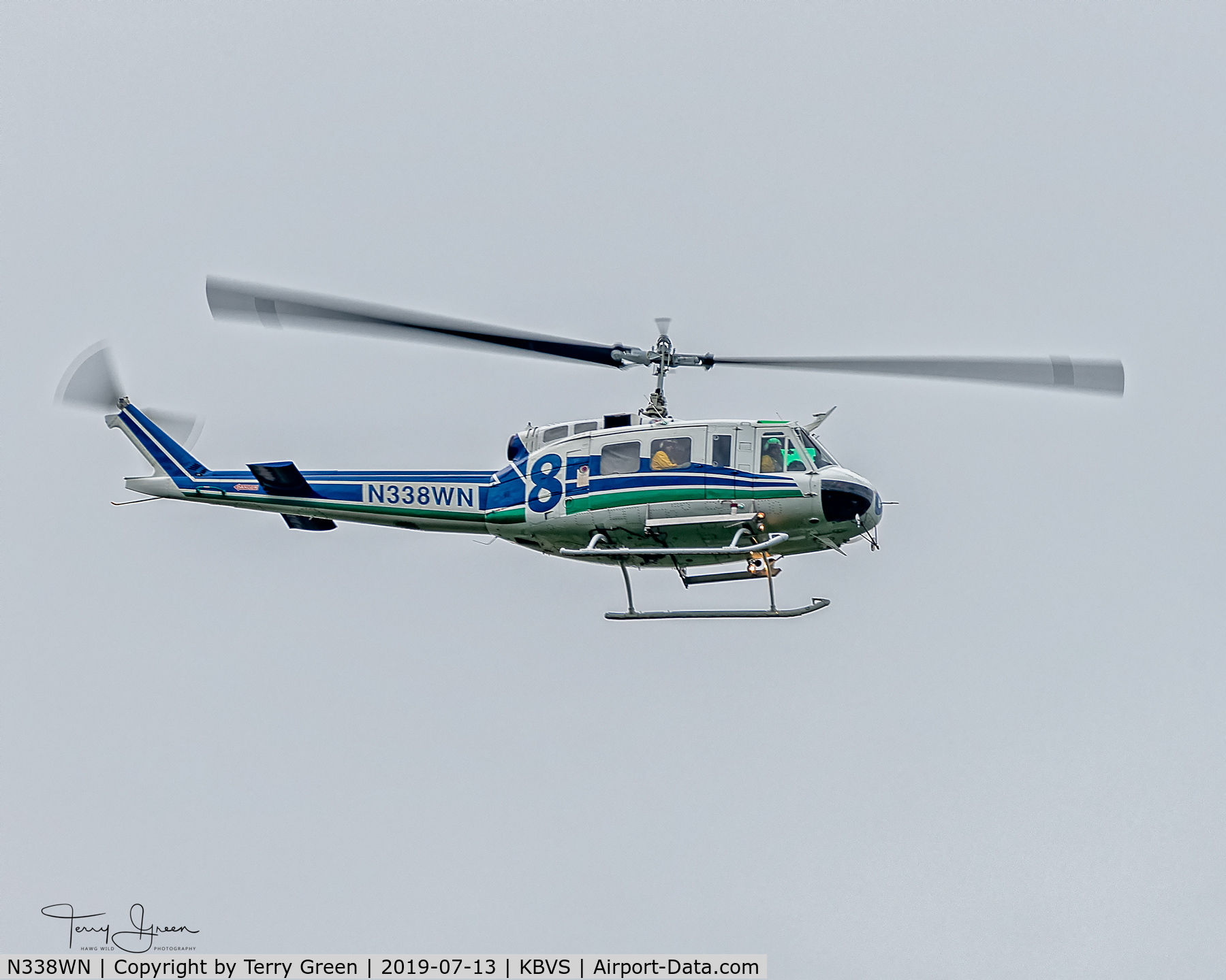 N338WN, 1963 Bell UH-1H Iroquois C/N 4138, Skagit Regional Airport, Burlington WA