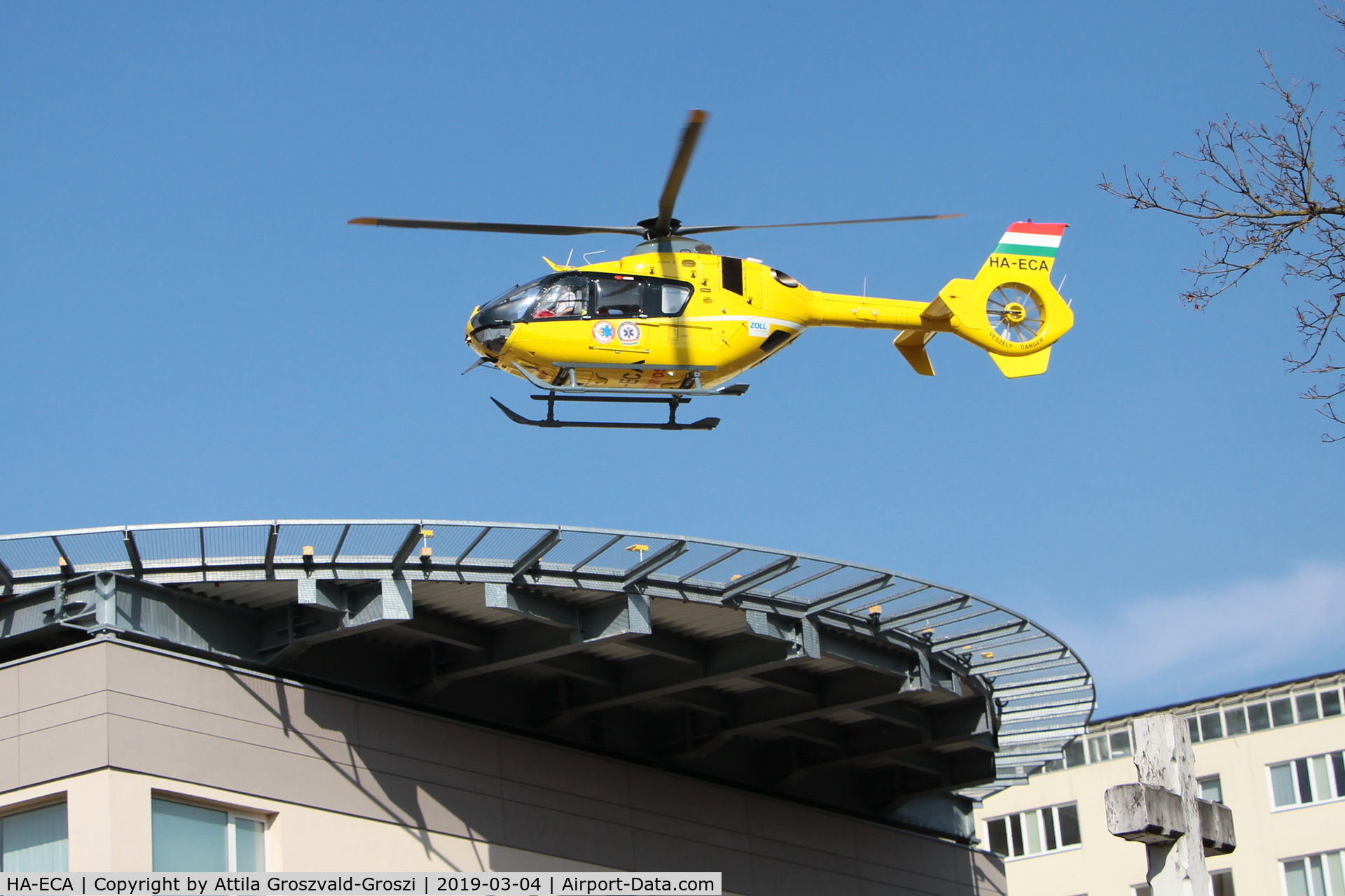 HA-ECA, 2006 Eurocopter EC-135T-2 C/N 0500, Veszprém Hospital Helicopter Landing Dock, Veszprém-Hungary