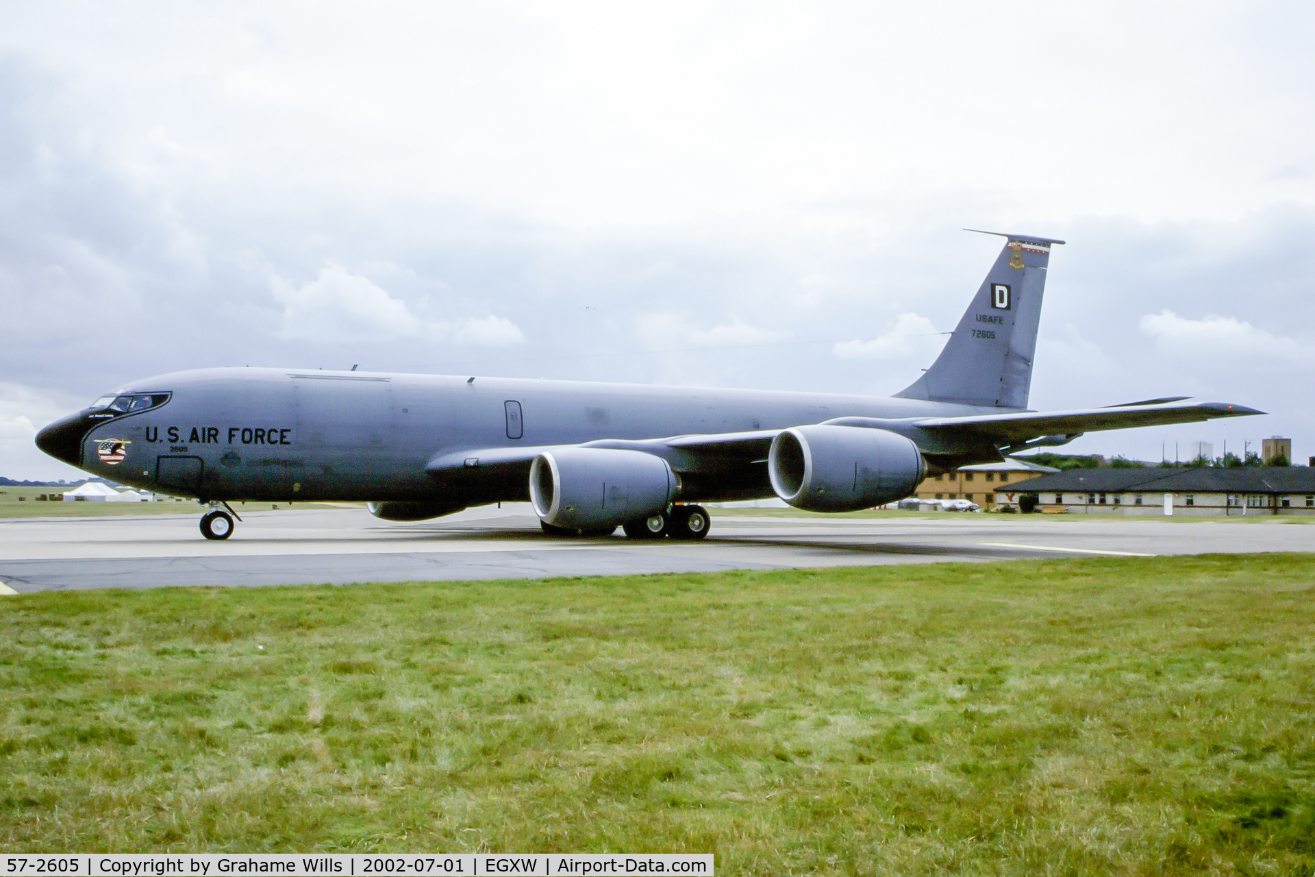 57-2605, 1958 Boeing KC-135R Stratotanker C/N 17741, Boeing KC-135R 57-2605/D 351 ARS 100 ARW USAF, Waddington 1/7/02