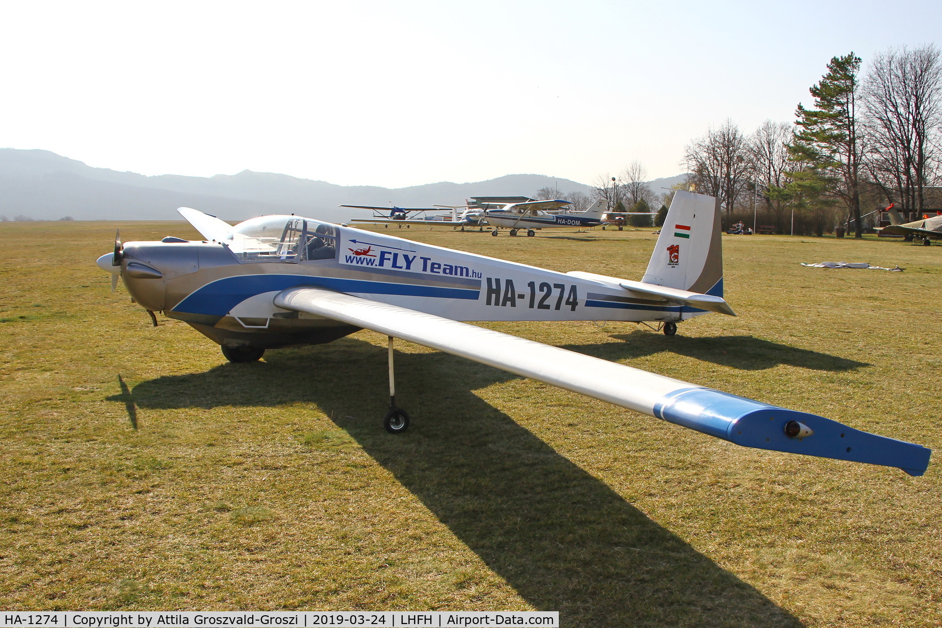 HA-1274, 1972 Scheibe SF-25C Falke C/N 4467, LHFH - Airport of Farkashegy, Hungary