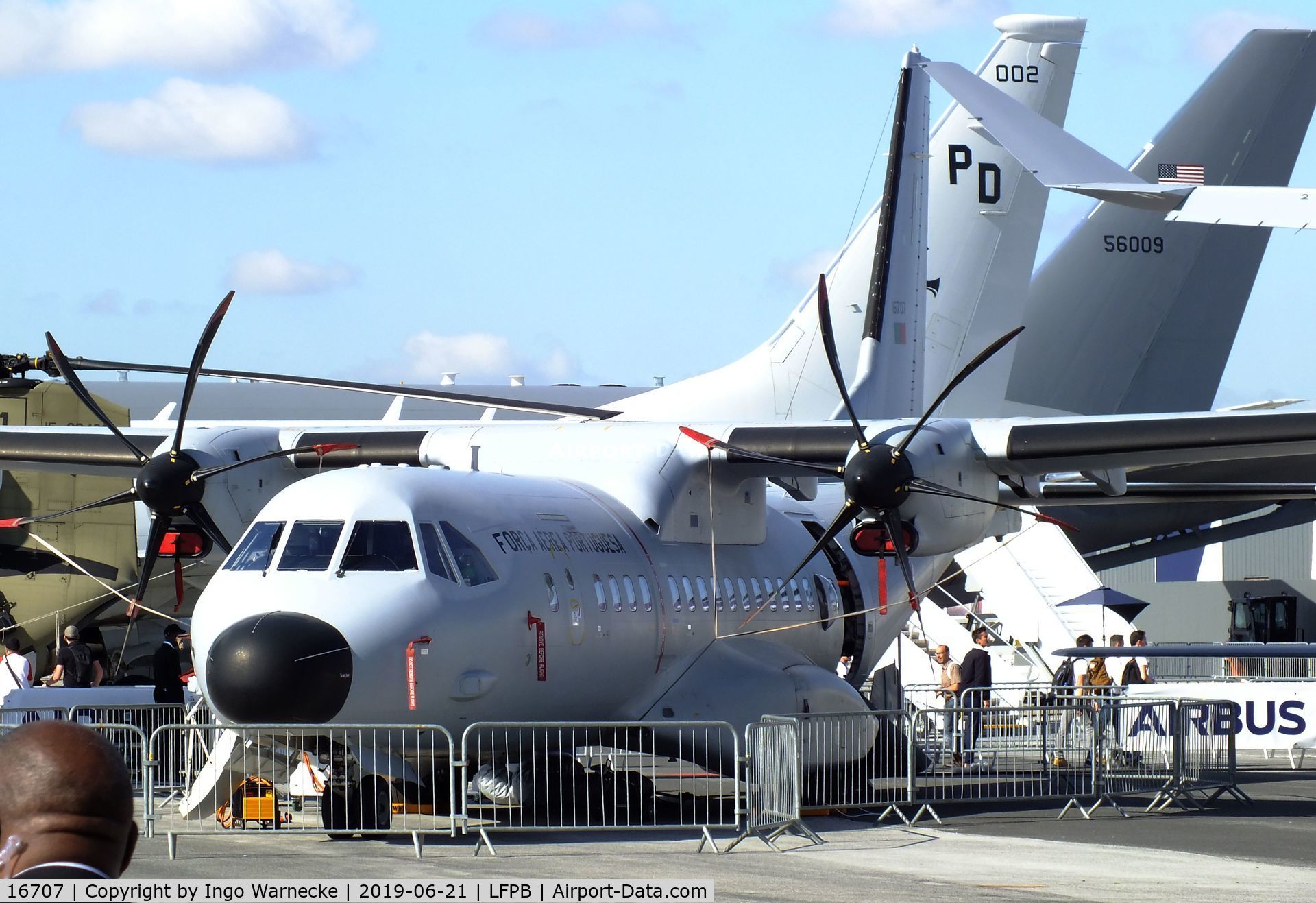 16707, CASA C-295M C/N 061, CASA C.295M of the Forca Aerea Portuguesa (Portugese AF) at the Aerosalon 2019, Paris