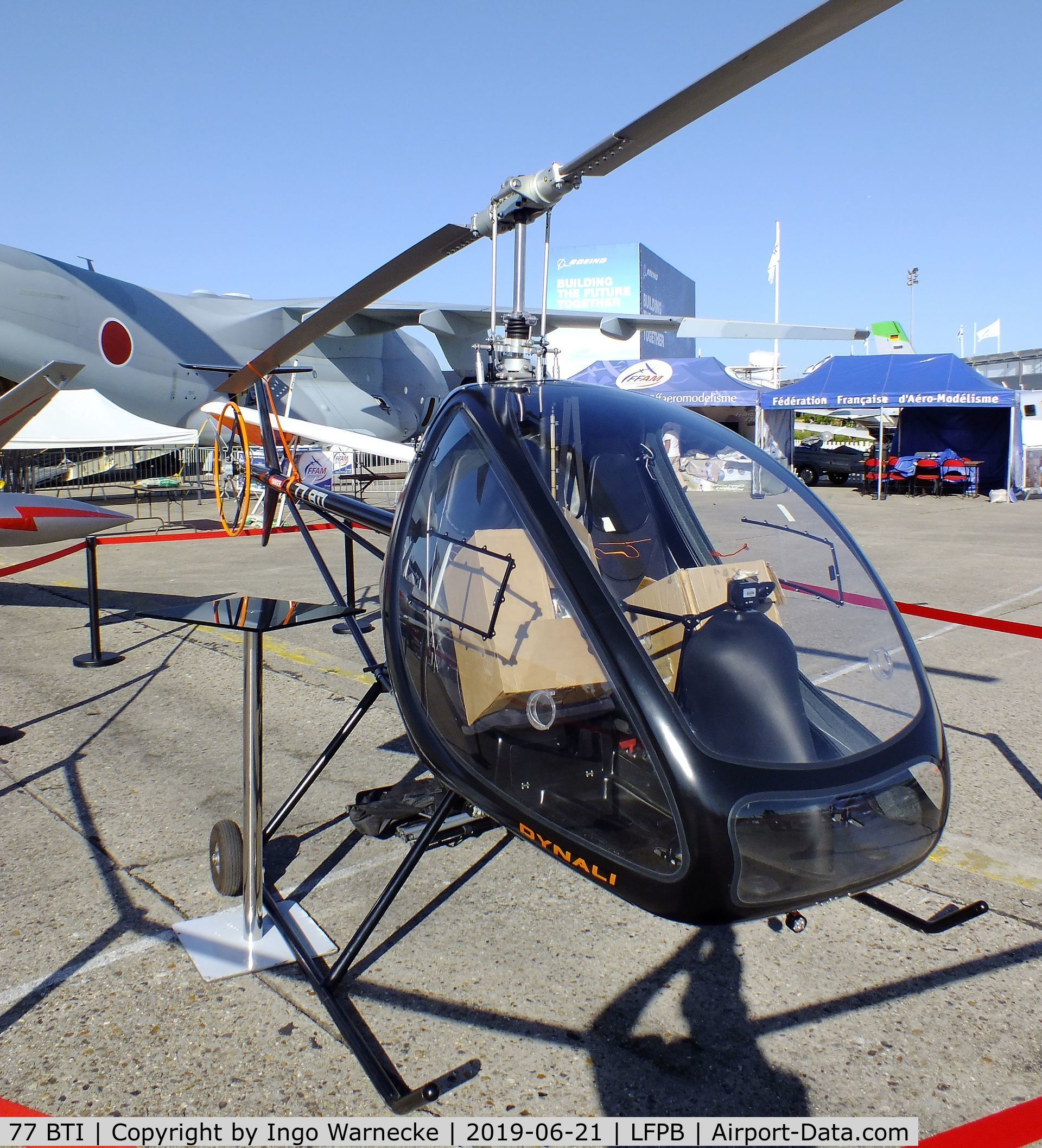 77 BTI, , Dynali H3 EasyFlyer at the Aerosalon 2019, Paris