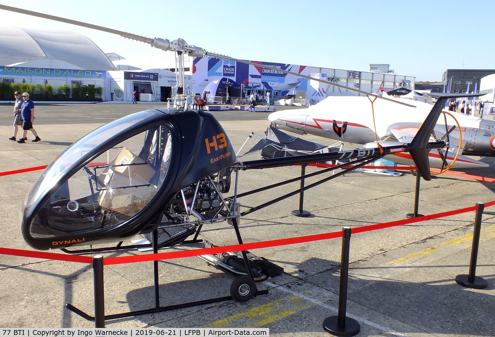77 BTI, , Dynali H3 EasyFlyer at the Aerosalon 2019, Paris