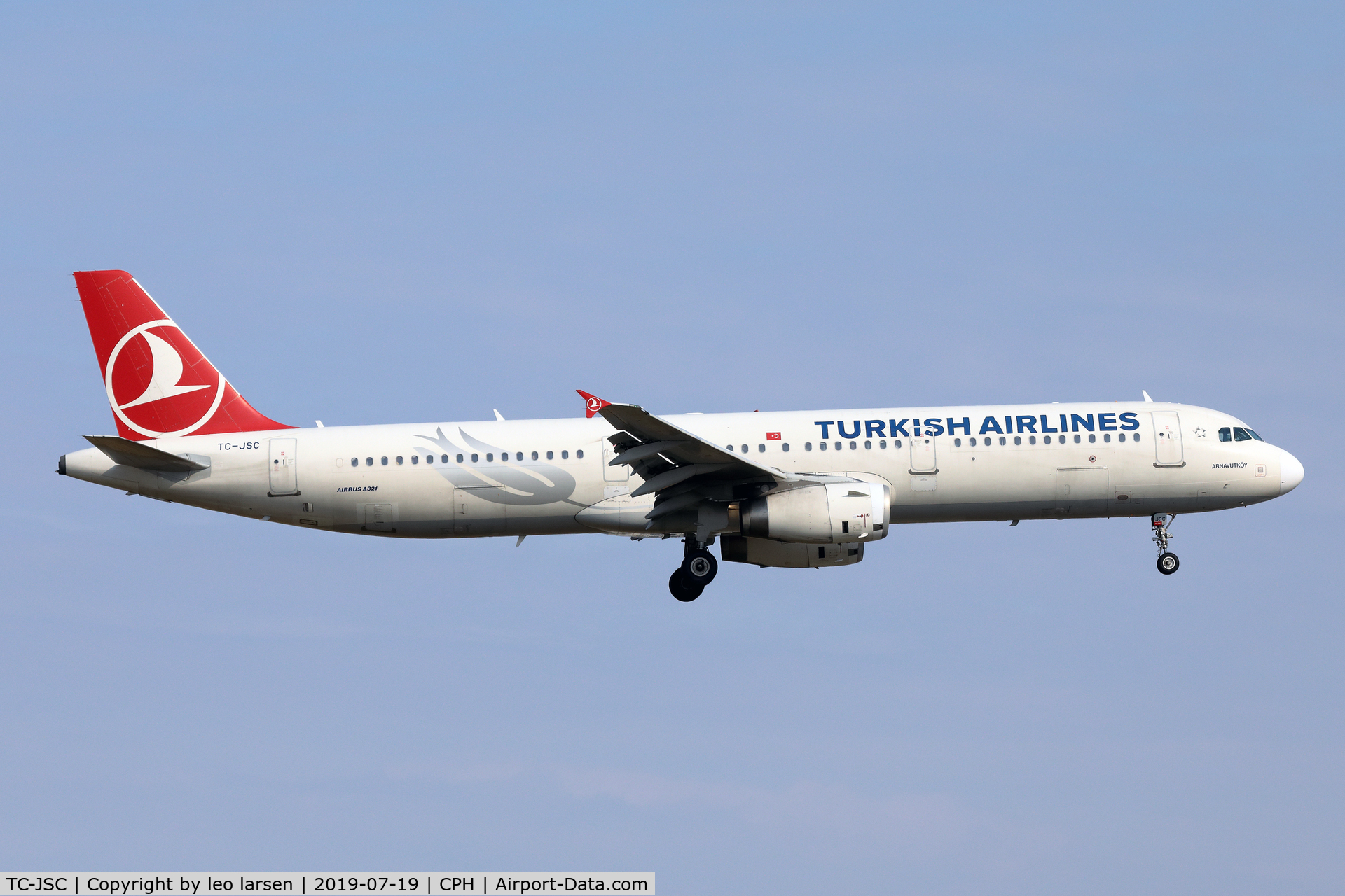TC-JSC, 2012 Airbus A321-231 C/N 5254, Copenhagen 19.7.2019 L/D R-22L