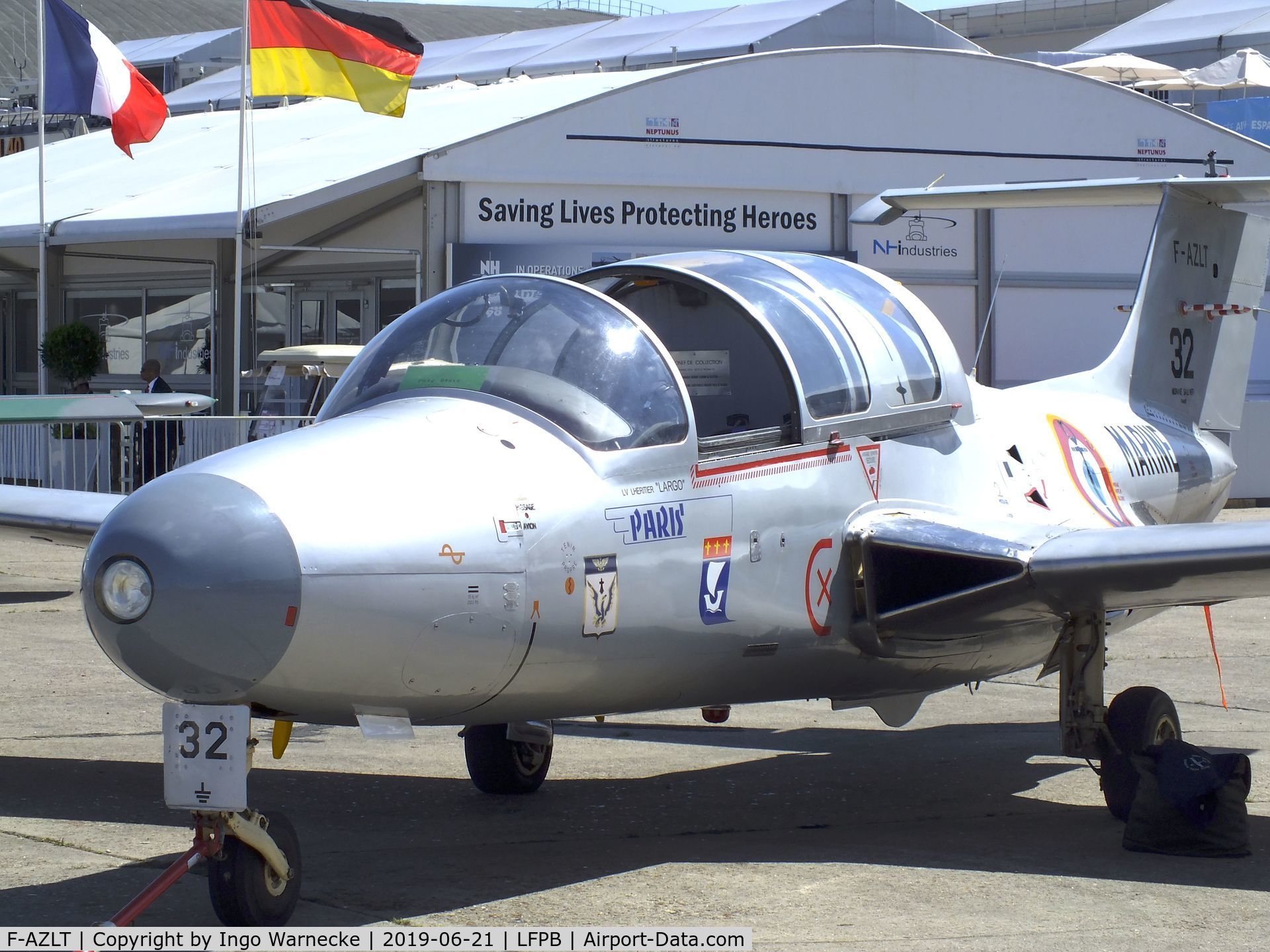 F-AZLT, Morane-Saulnier MS.760 Paris I C/N 32, Morane-Saulnier MS.760 Paris I at the Aerosalon 2019, Paris