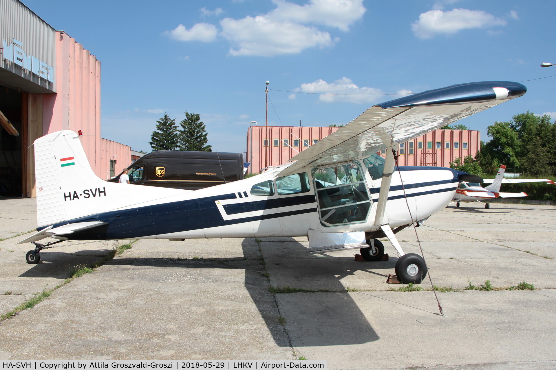 HA-SVH, 1975 Cessna A185F Skywagon 185 C/N 18502644, LHKV - Kaposujlak Airport, Hungary