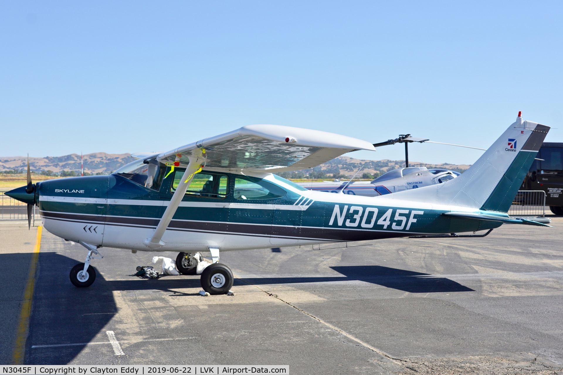 N3045F, 1966 Cessna 182J Skylane C/N 18257145, Livermore Airport California 2019.