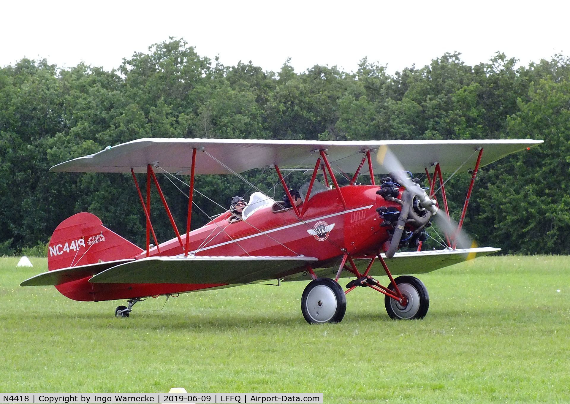 N4418, 1928 Curtiss-Wright Travel Air 4000 C/N 378, Curtiss-Wright Travel Air 4000 at the meeting aerien 2019, La-Ferte-Alais