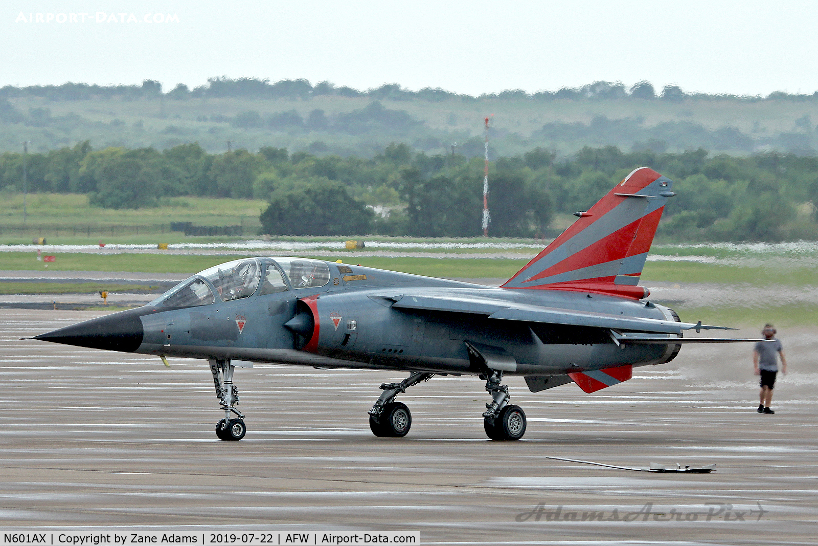 N601AX, Dassault Mirage F.1B C/N 502, ATAC engine run and taxi test - Fort Worth, TX