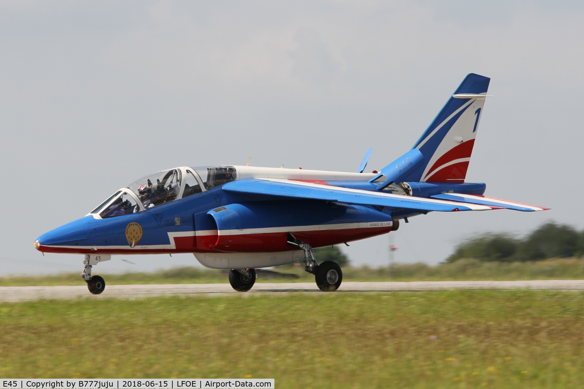 E45, Dassault-Dornier Alpha Jet E C/N E45, at Evreux