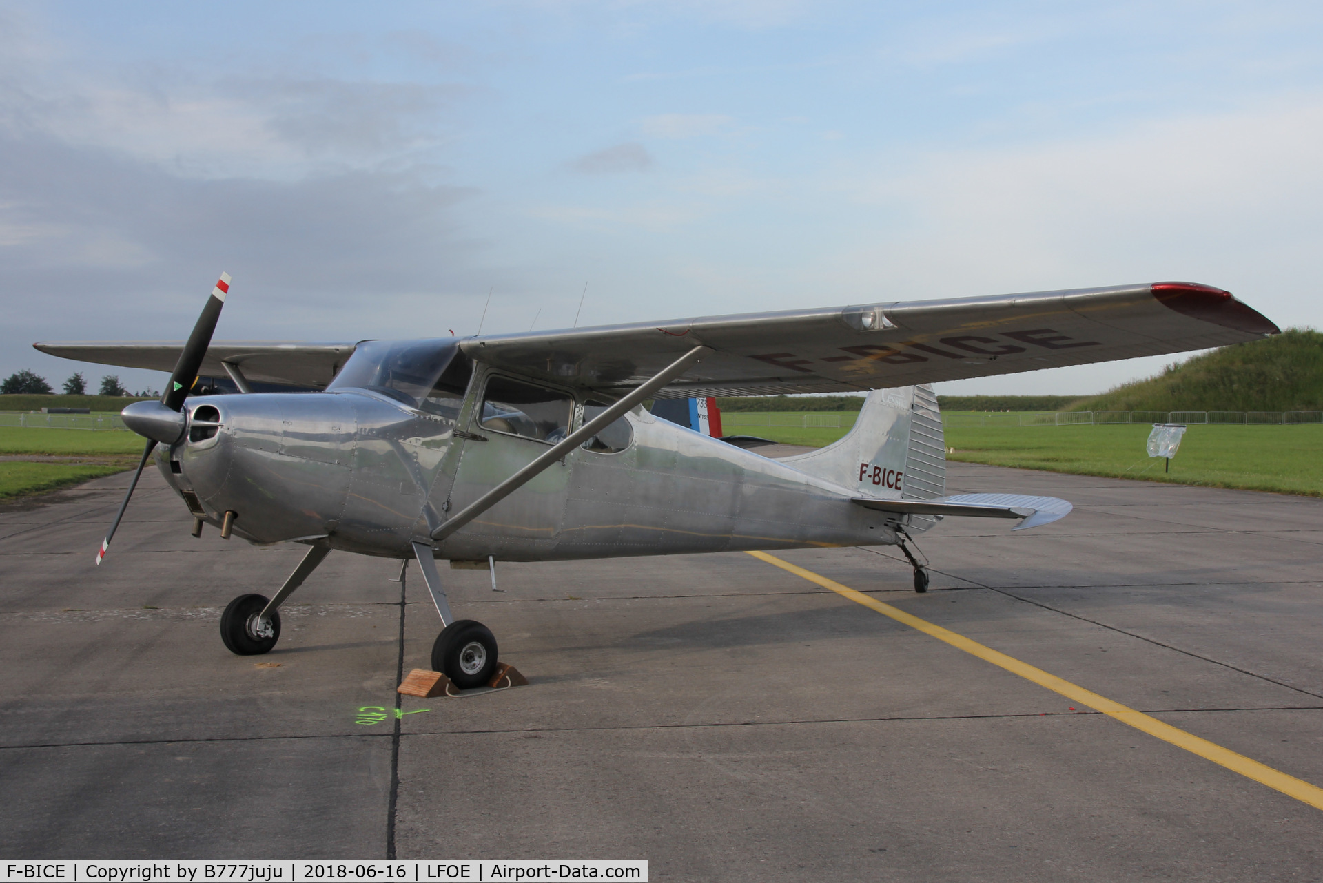F-BICE, Cessna 170B C/N 26436, at Evreux