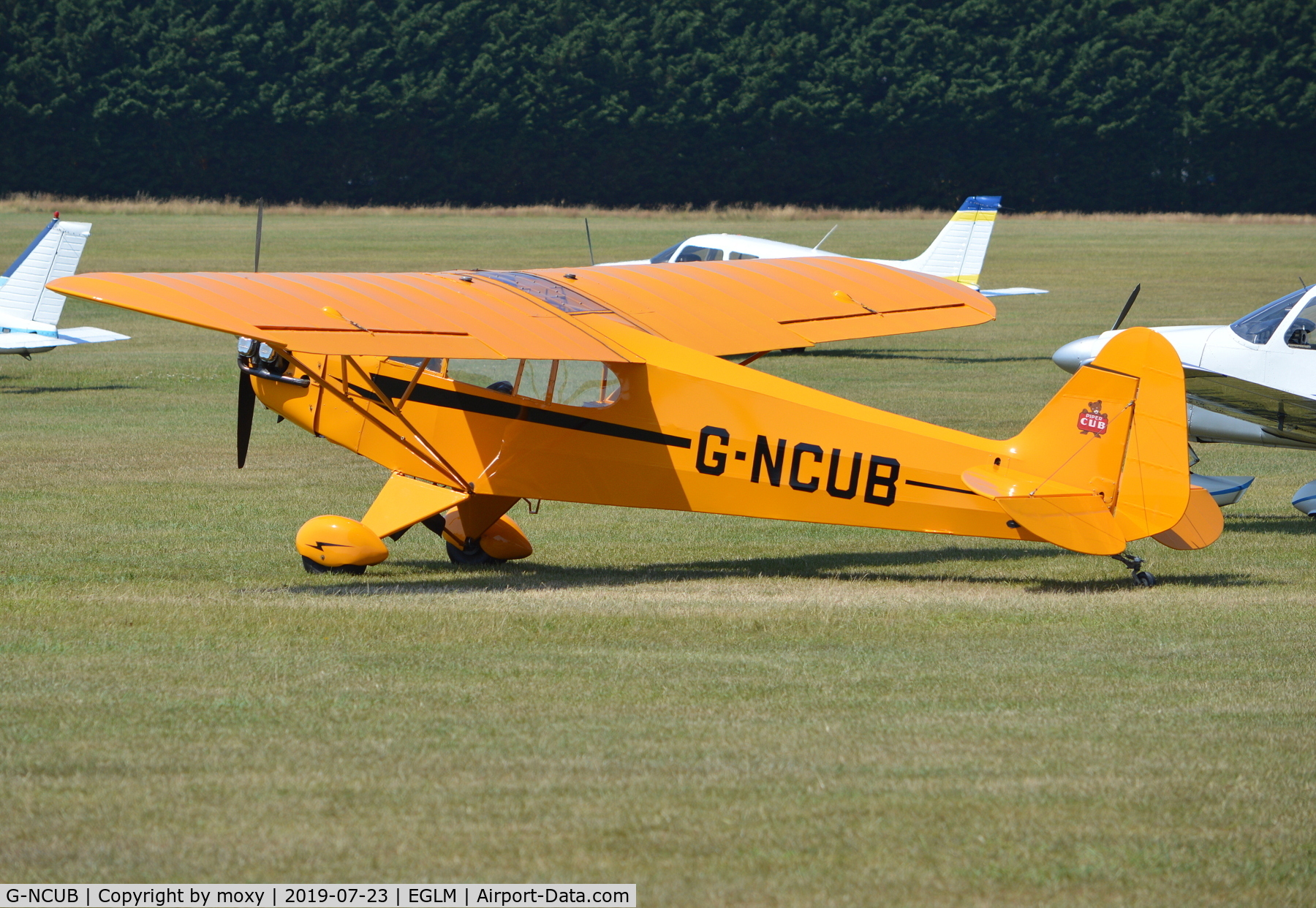 G-NCUB, 1944 Piper L-4H Grasshopper (J3C-65D) C/N 11599, Piper L-4H Cub at White Waltham.