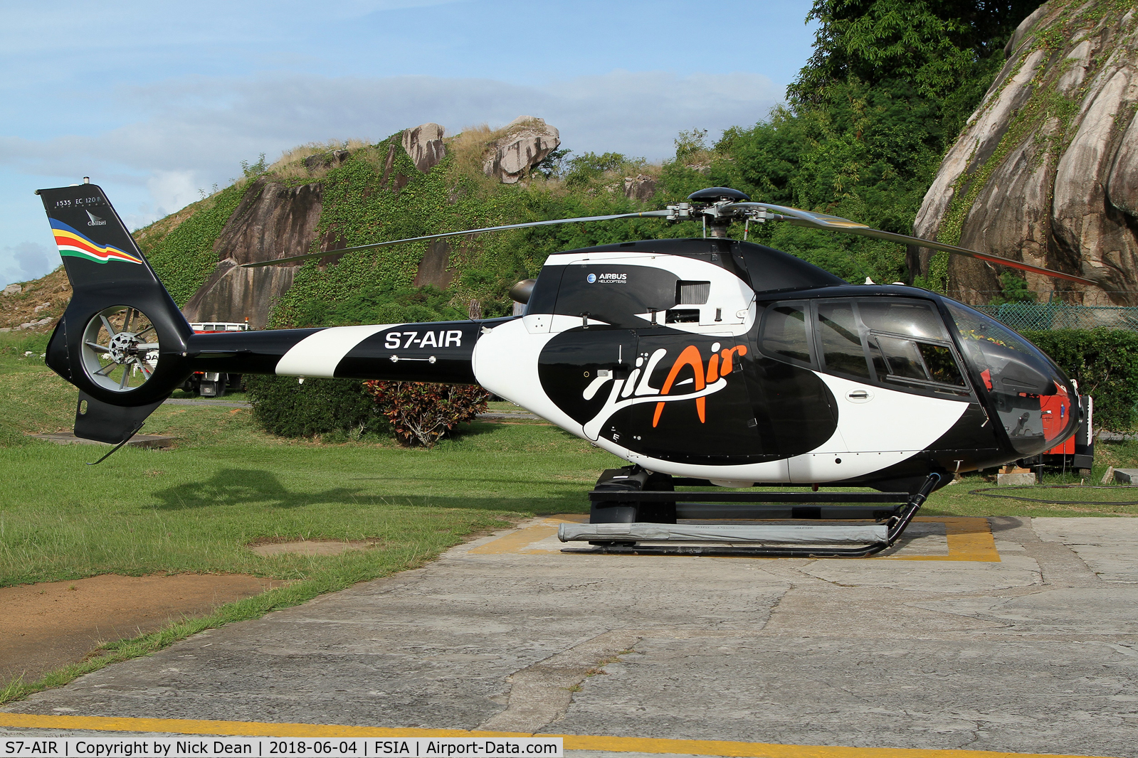 S7-AIR, 2008 Eurocopter EC-120B Colibri C/N 1535, Mahe Seychelles