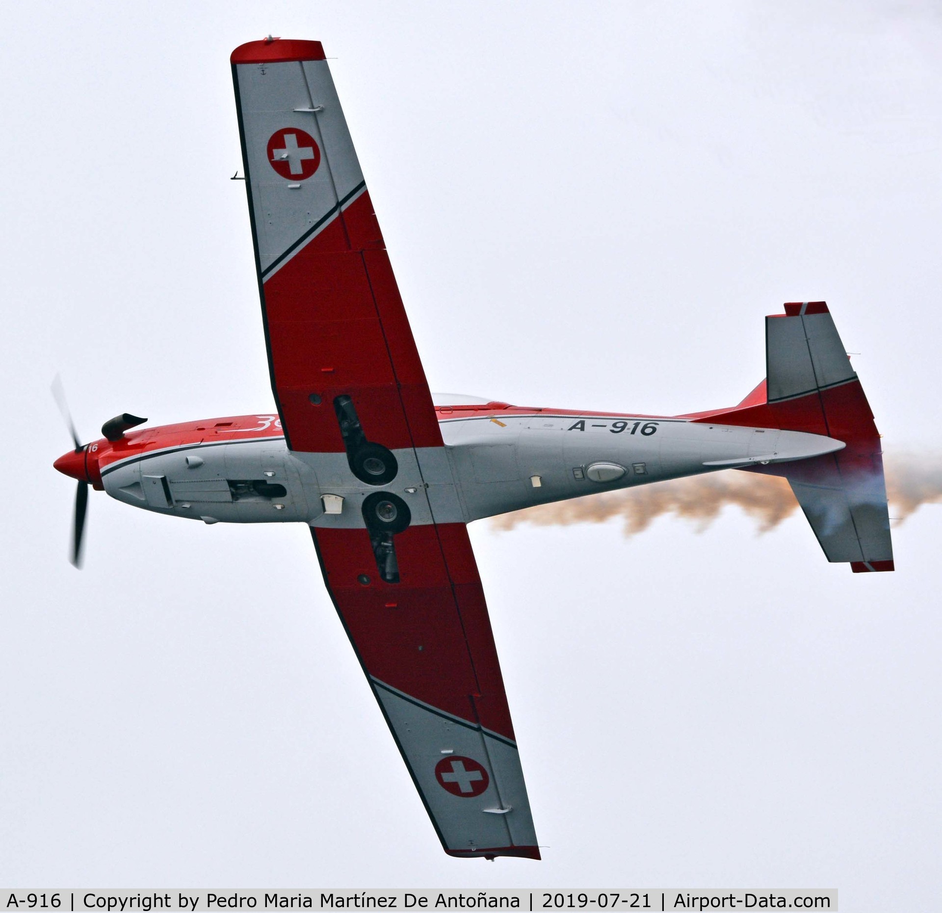 A-916, 1983 Pilatus PC-7 Turbo Trainer C/N 324, Festival Aéreo Gijón 2019