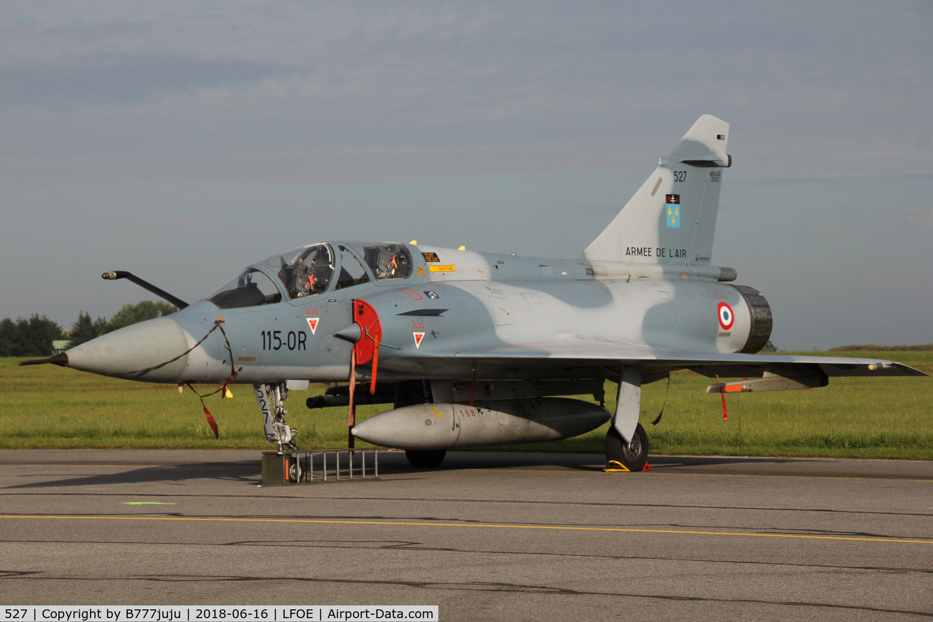 527, Dassault Mirage 2000B C/N 409, at Evreux